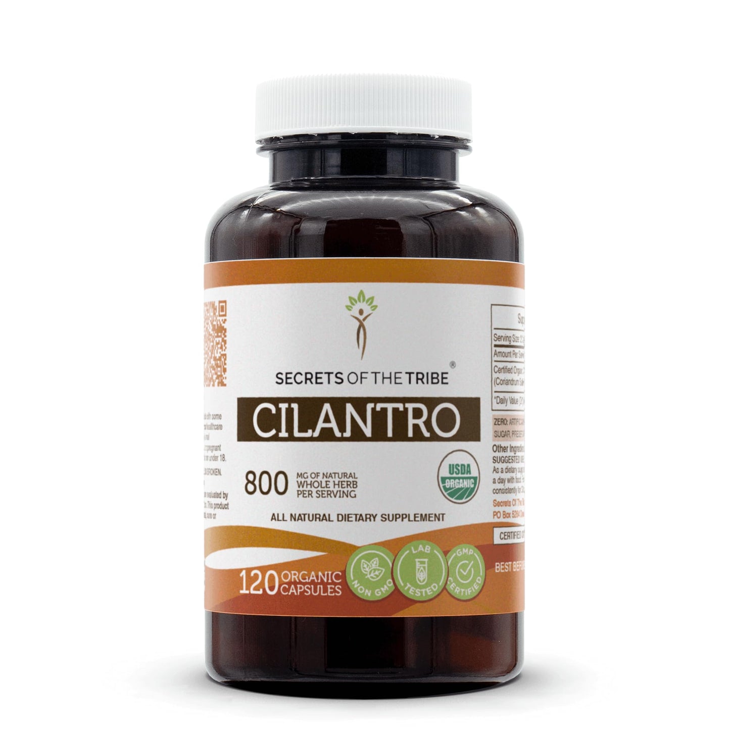 Secrets of the Tribe Cilantro USDA Organic Capsules 120 Count