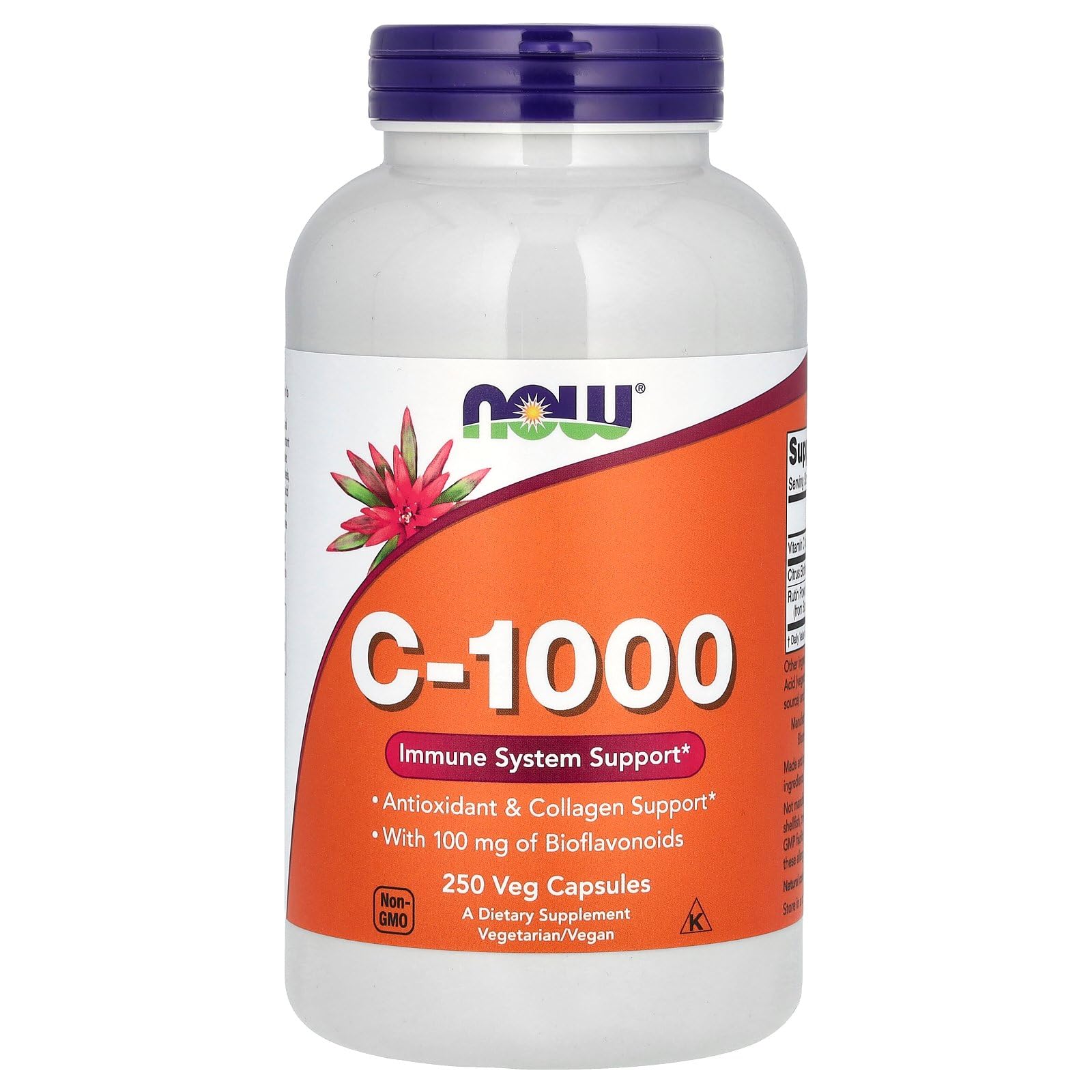 NOW Foods C 1000 Capsules, 250 Capsules