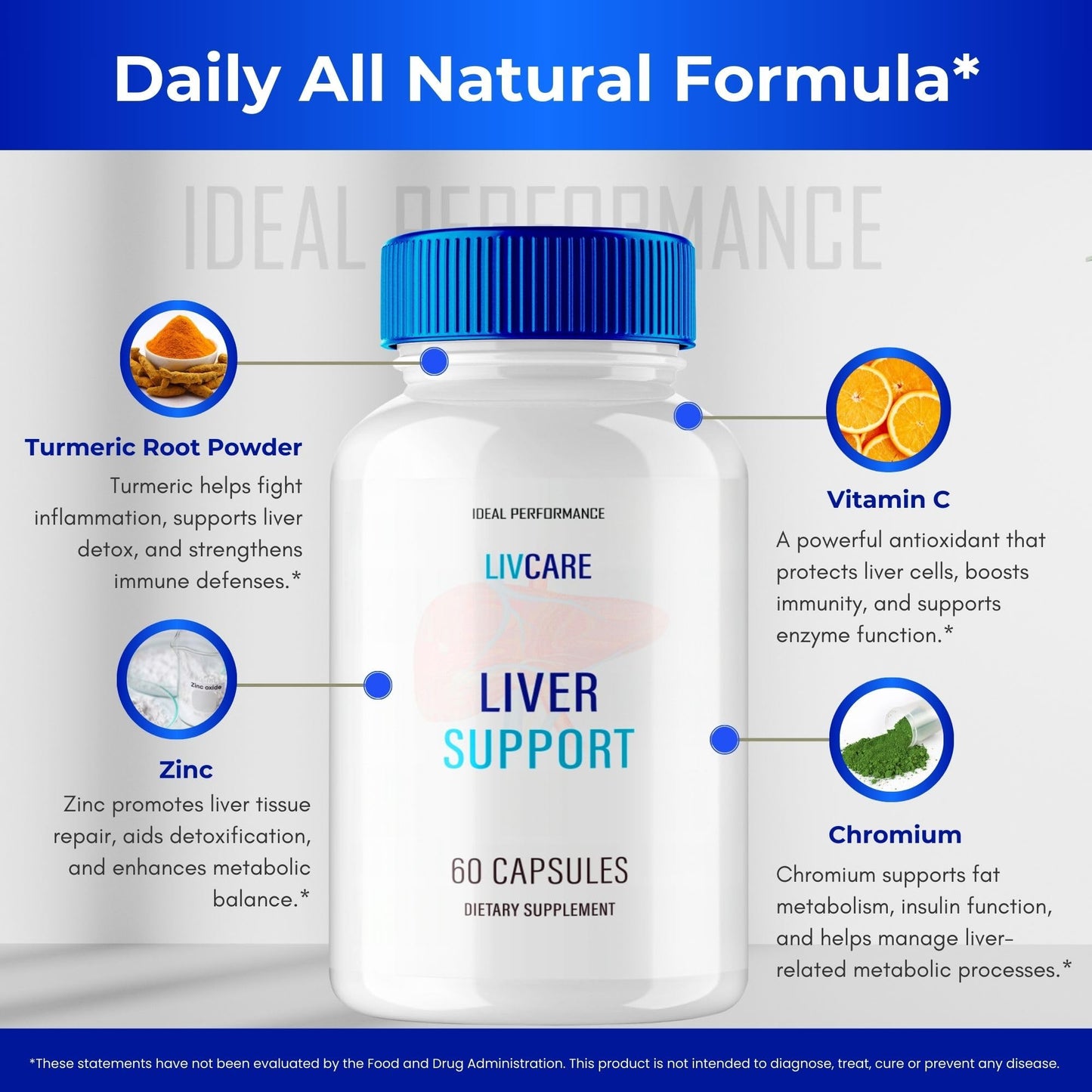 IDEAL PERFORMANCE LivCare Capsules, 180 Capsules