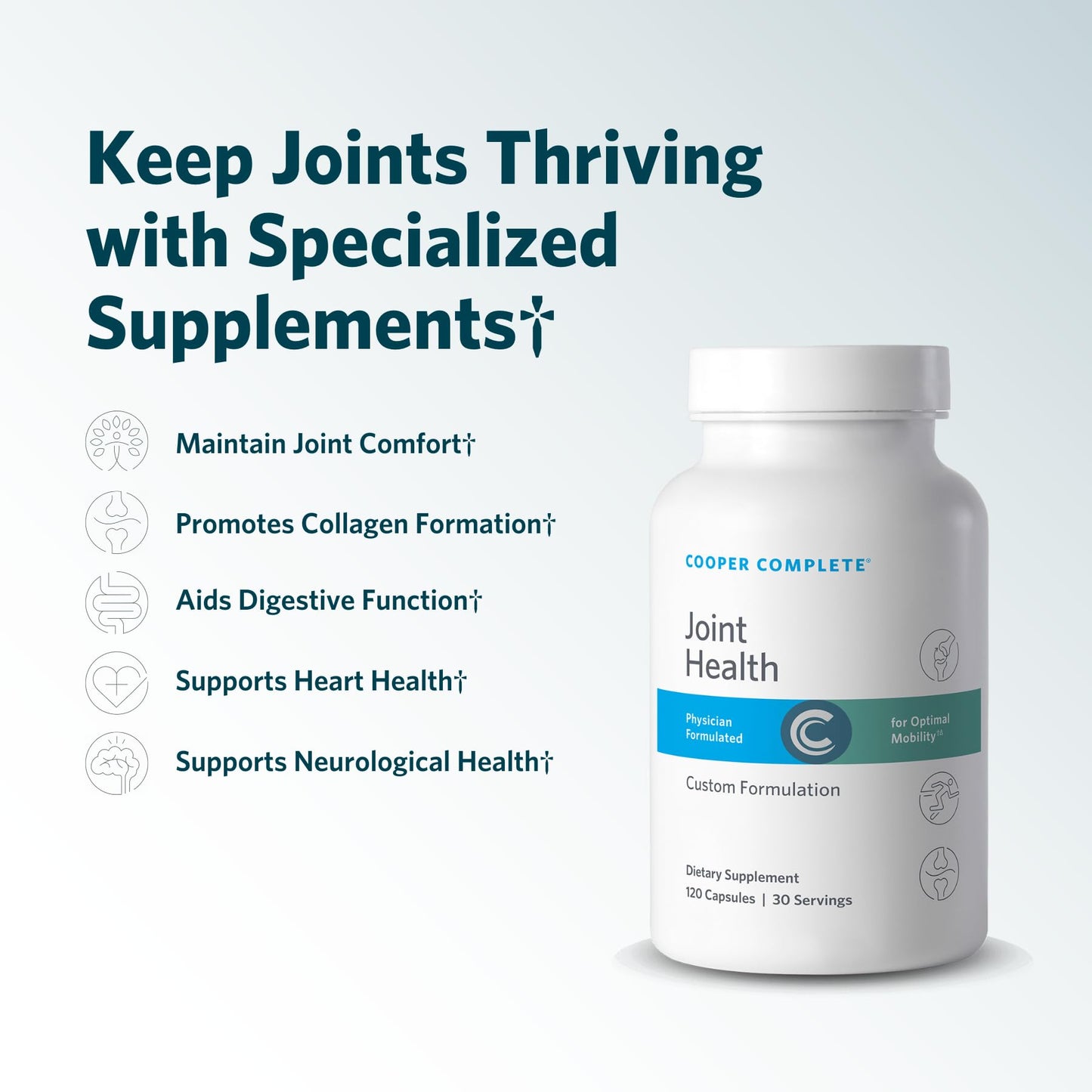 Cooper Complete Joint Health, Glucosamine, Chondroitin & Bromelain Capsules, 120 Count