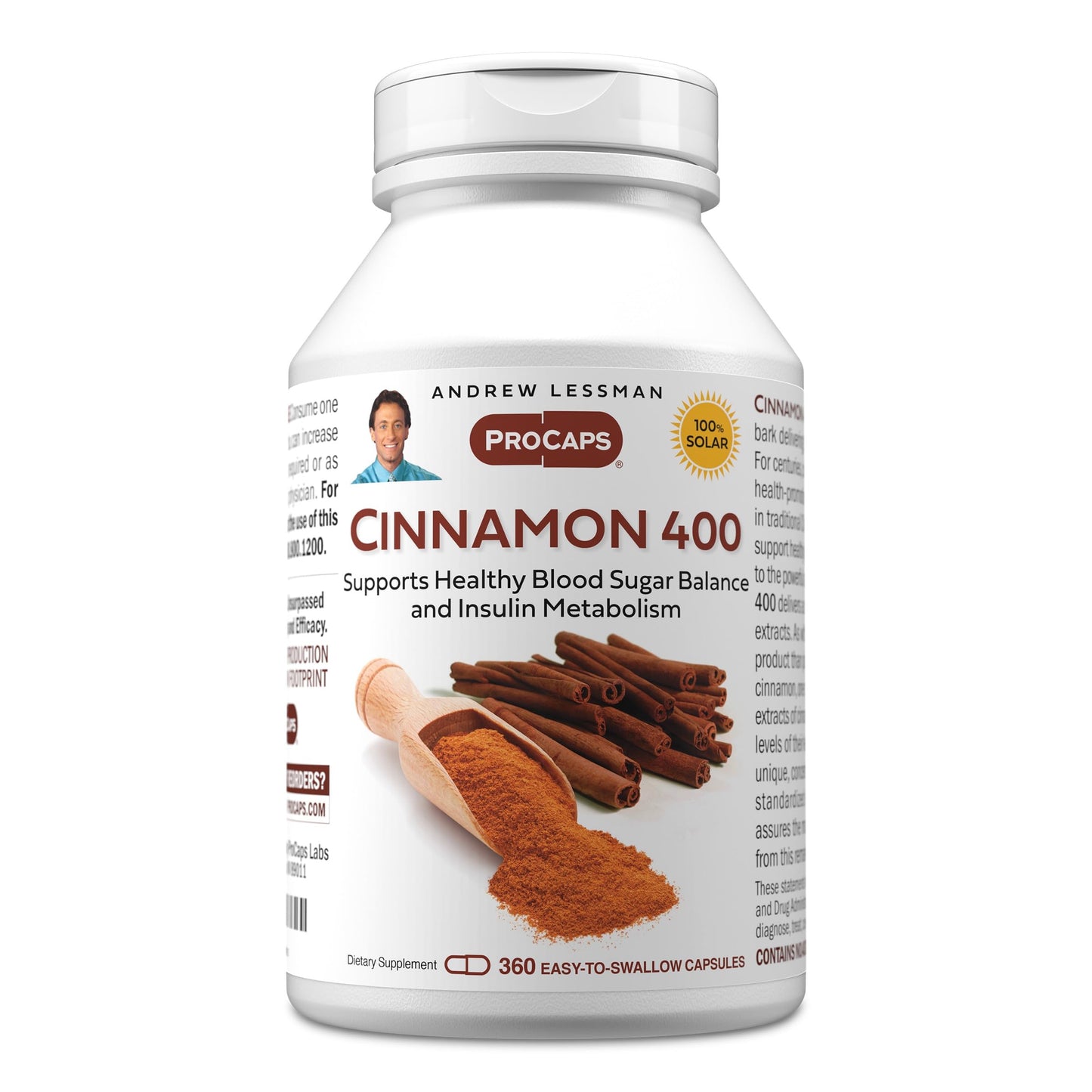 ANDREW LESSMAN ProCaps Cinnamon 400 mg 360 Capsules