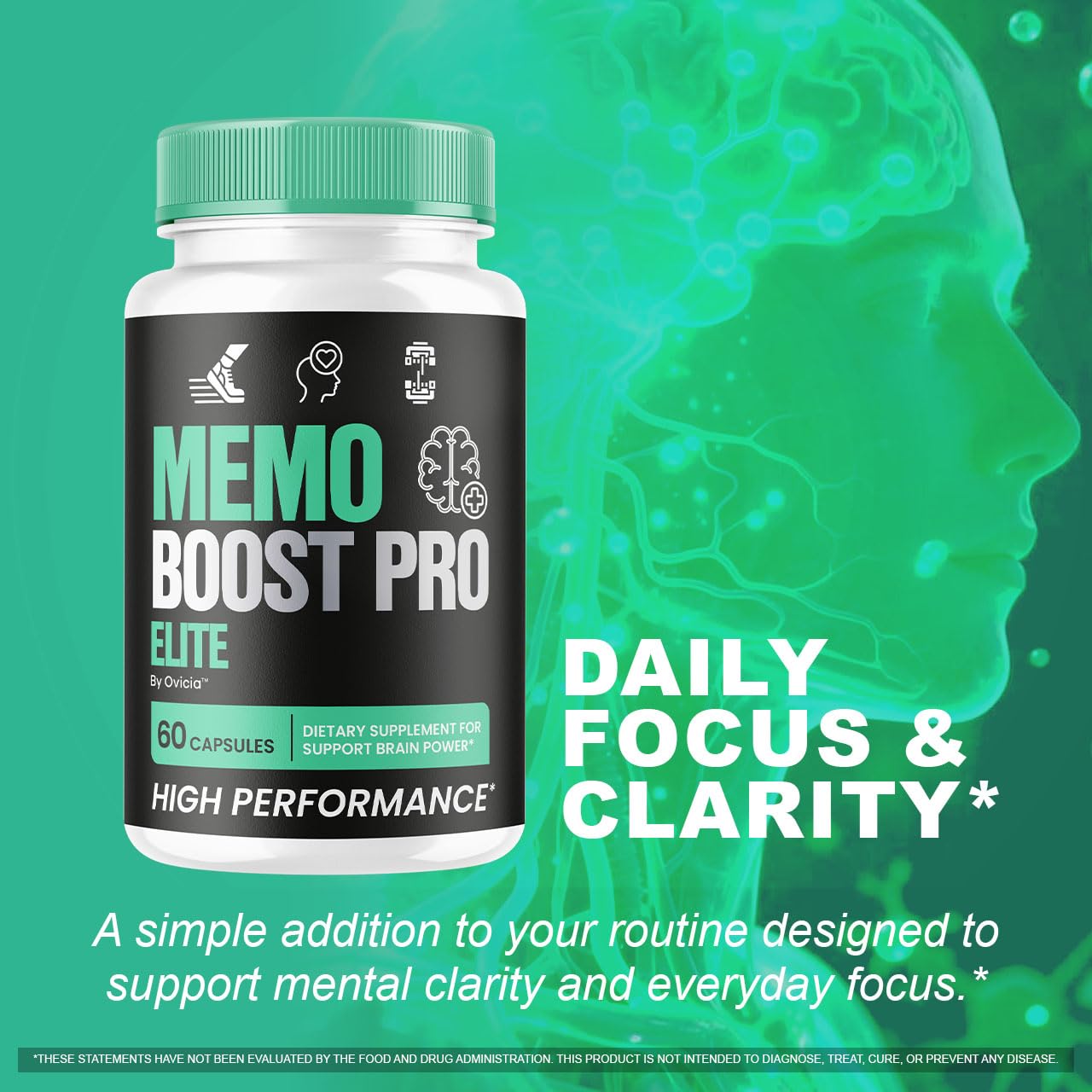OVICIA Memo Boost Pro Capsule, 120 Capsules