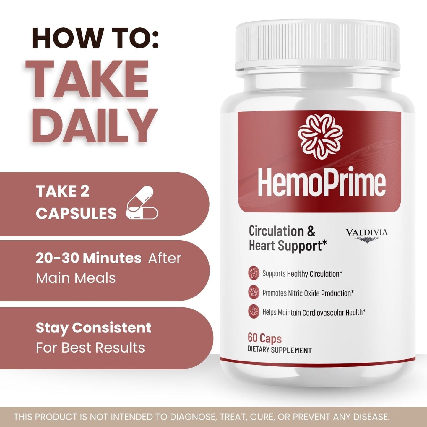 Valdivia HemoPrime Capsules, 60 Count