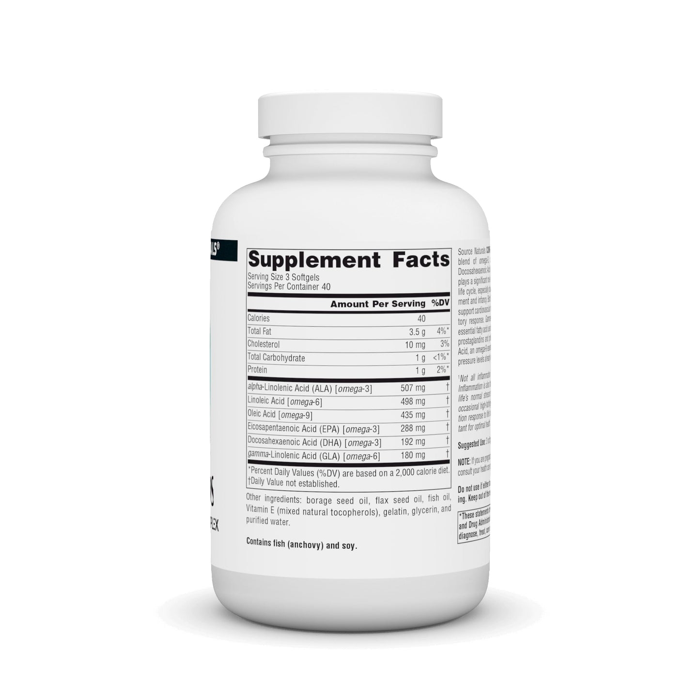 Source Naturals Complete Essential Fatty Acids, Omega 3,6,9 EFA Complex Softgels 120