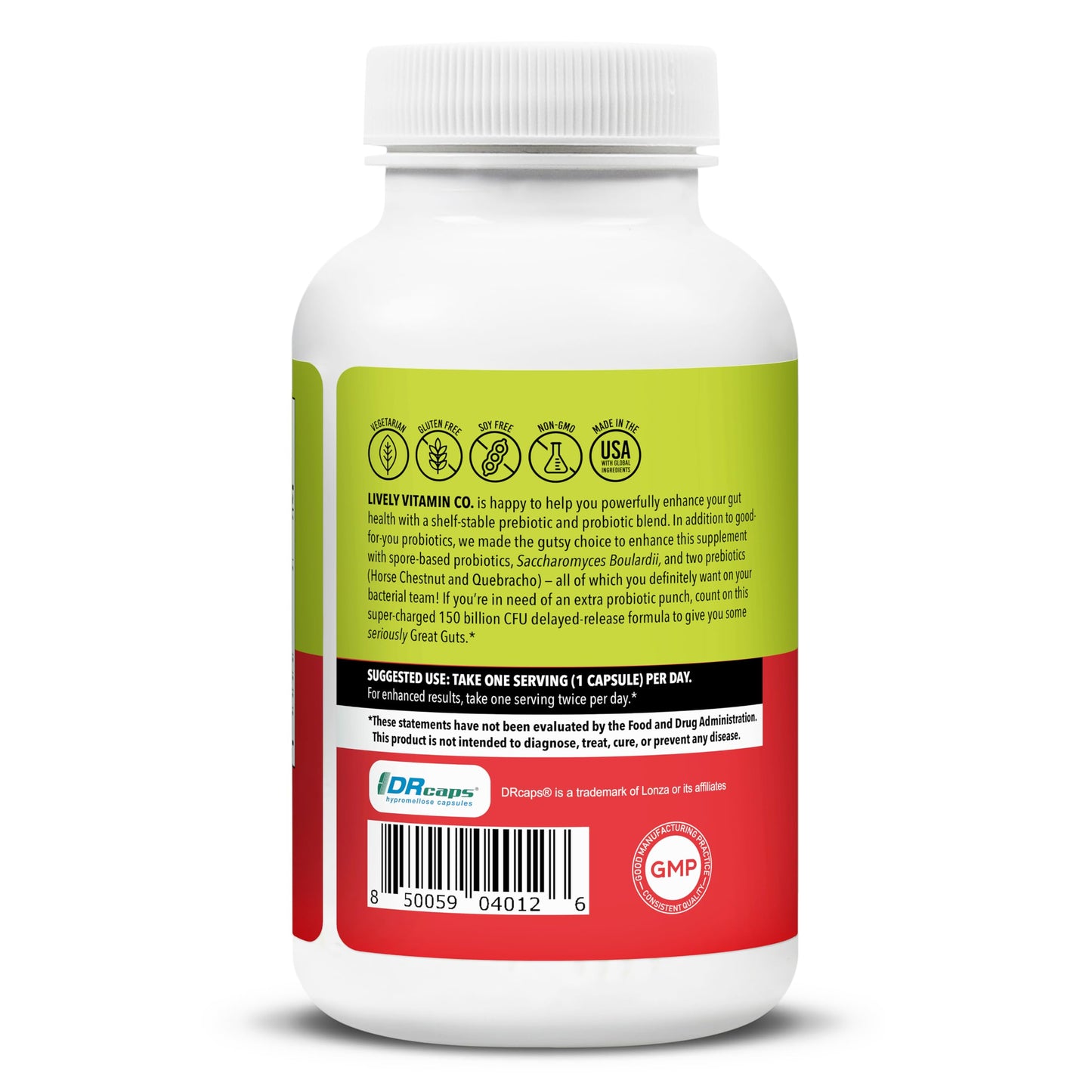 LIVELY VITAMIN CO Great Guts Probiotic 50 Billion CFU 90 Capsules