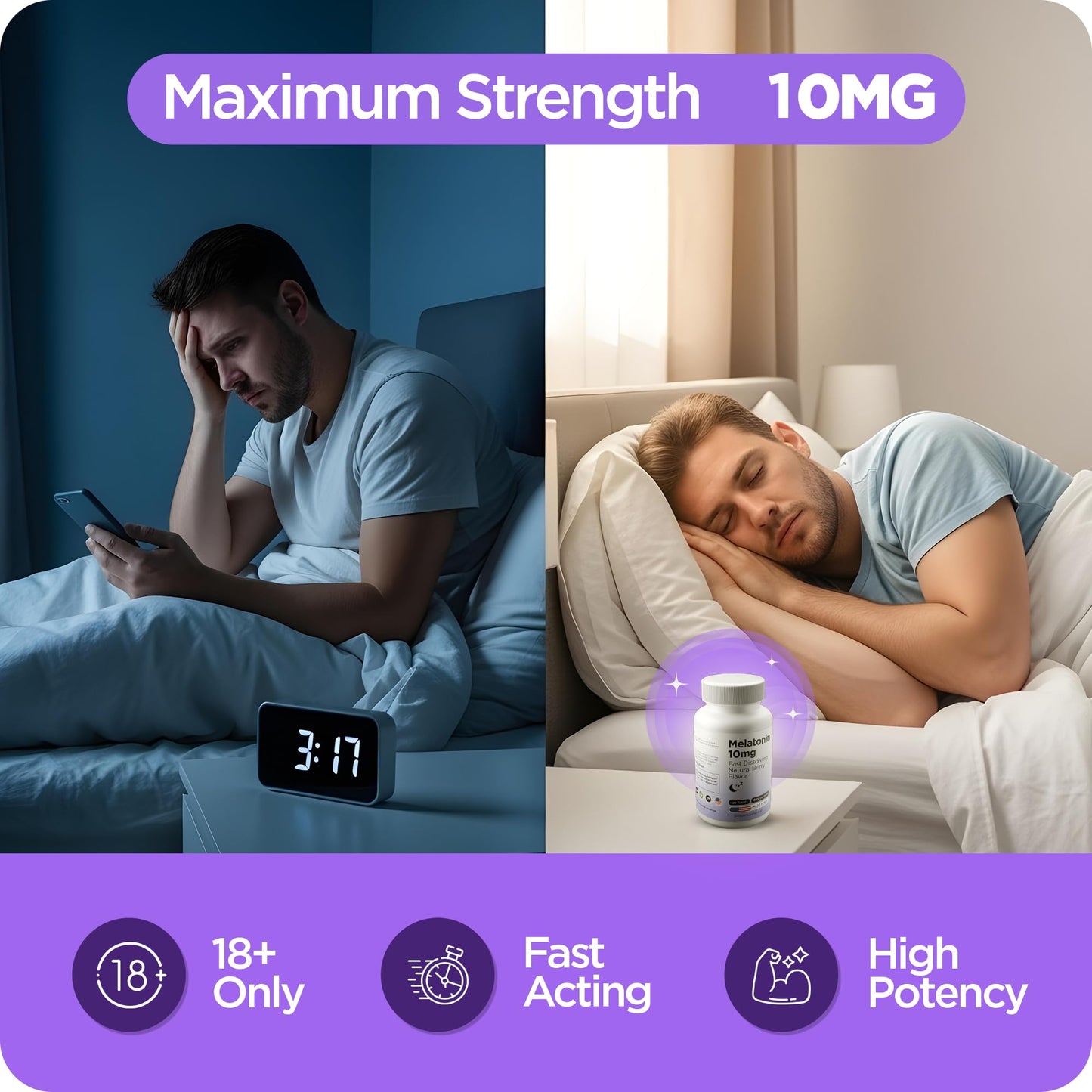 Balancebreens Melatonin 10mg Fast-Dissolve 240 Tablets