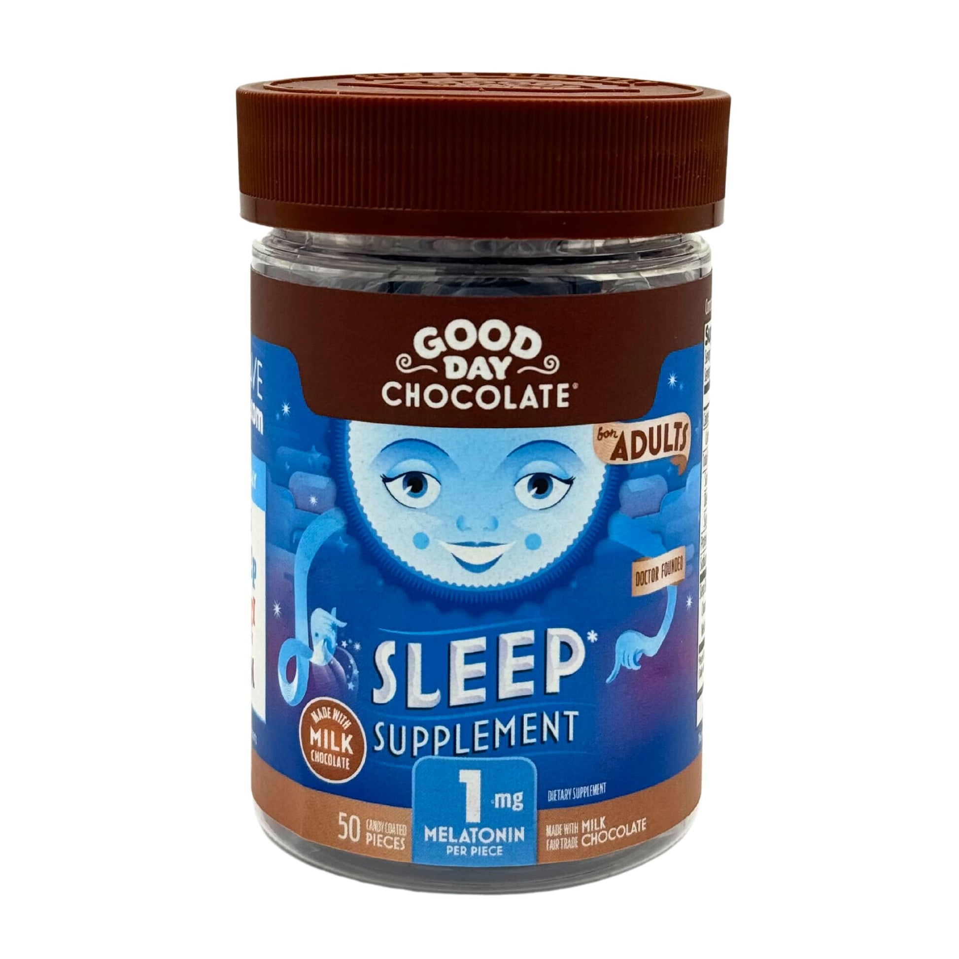 Good Day Chocolate Melatonin for Adults Chewable 50 Count