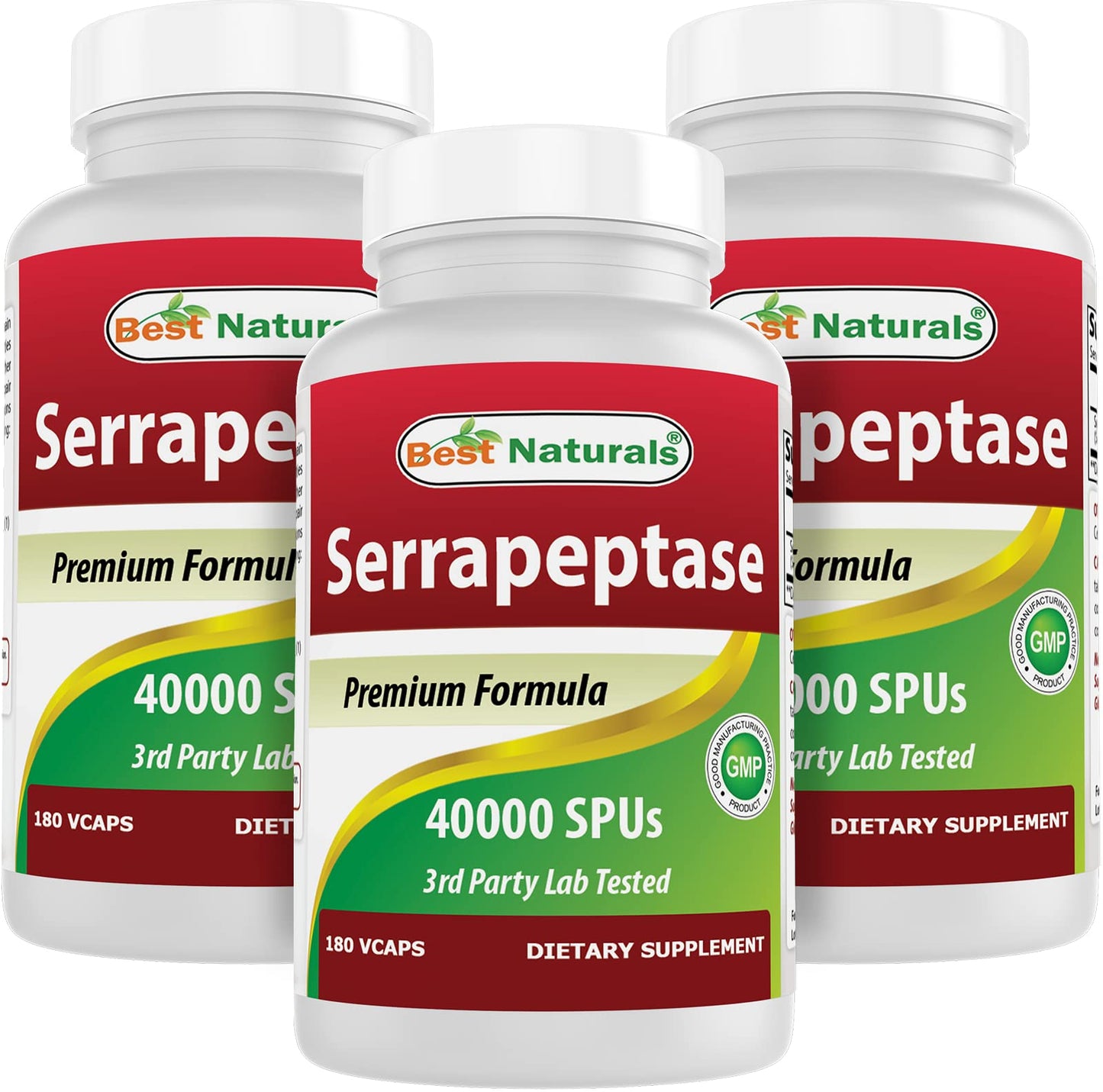 Best Naturals Serrapeptase 40000 SPUs Capsules 540