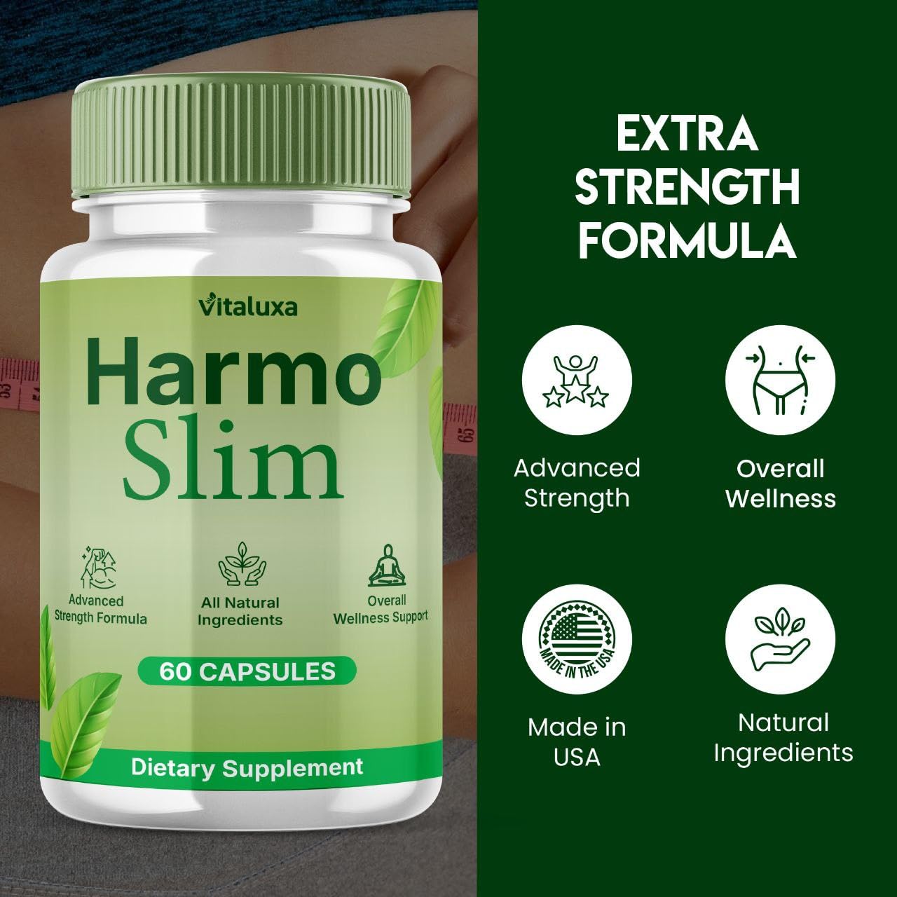 Vitaluxa HarmoSlim Supplement Advanced Formula Capsules 120 Capsules