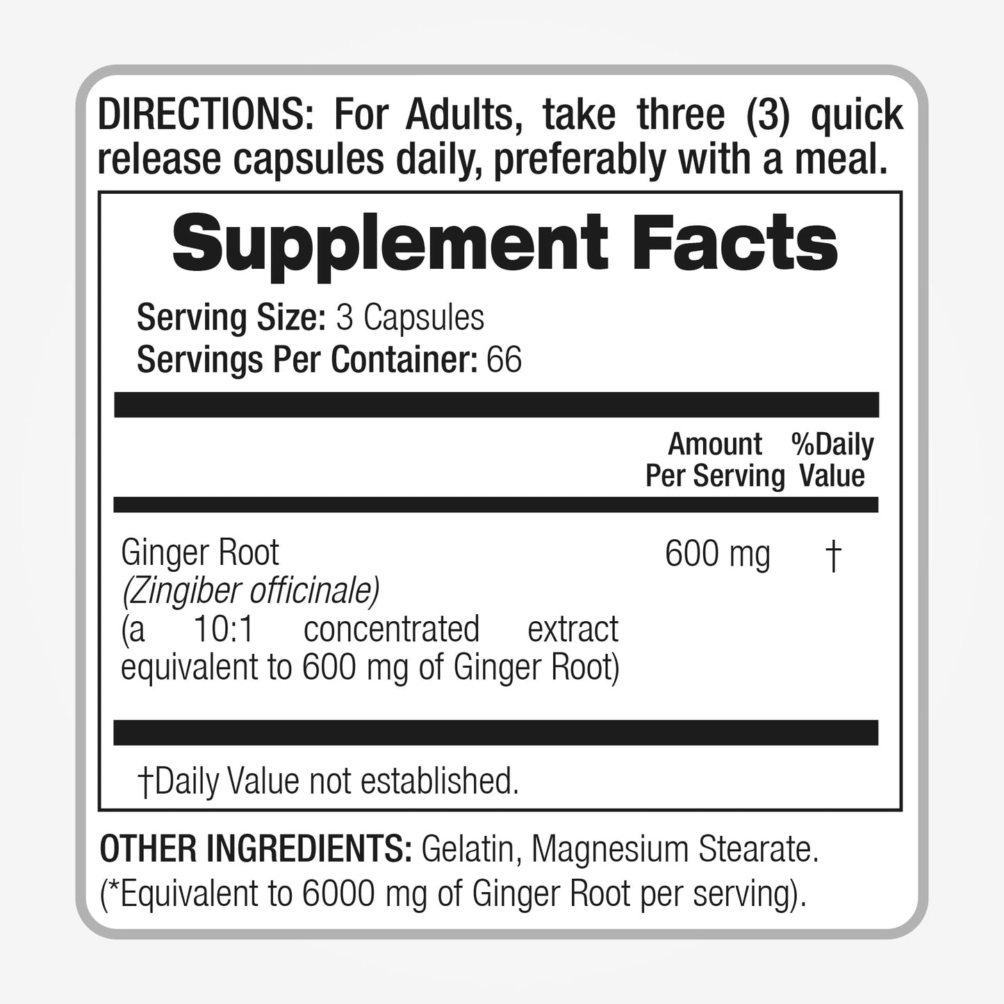 FITO MEDIC'S Ginger Root 200 Capsules