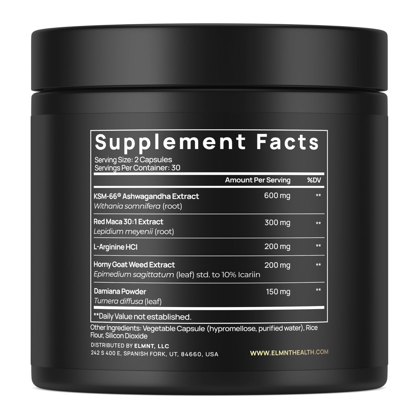 TERRA ELMNT Red Maca Libido Support for Women Capsules 60 Count