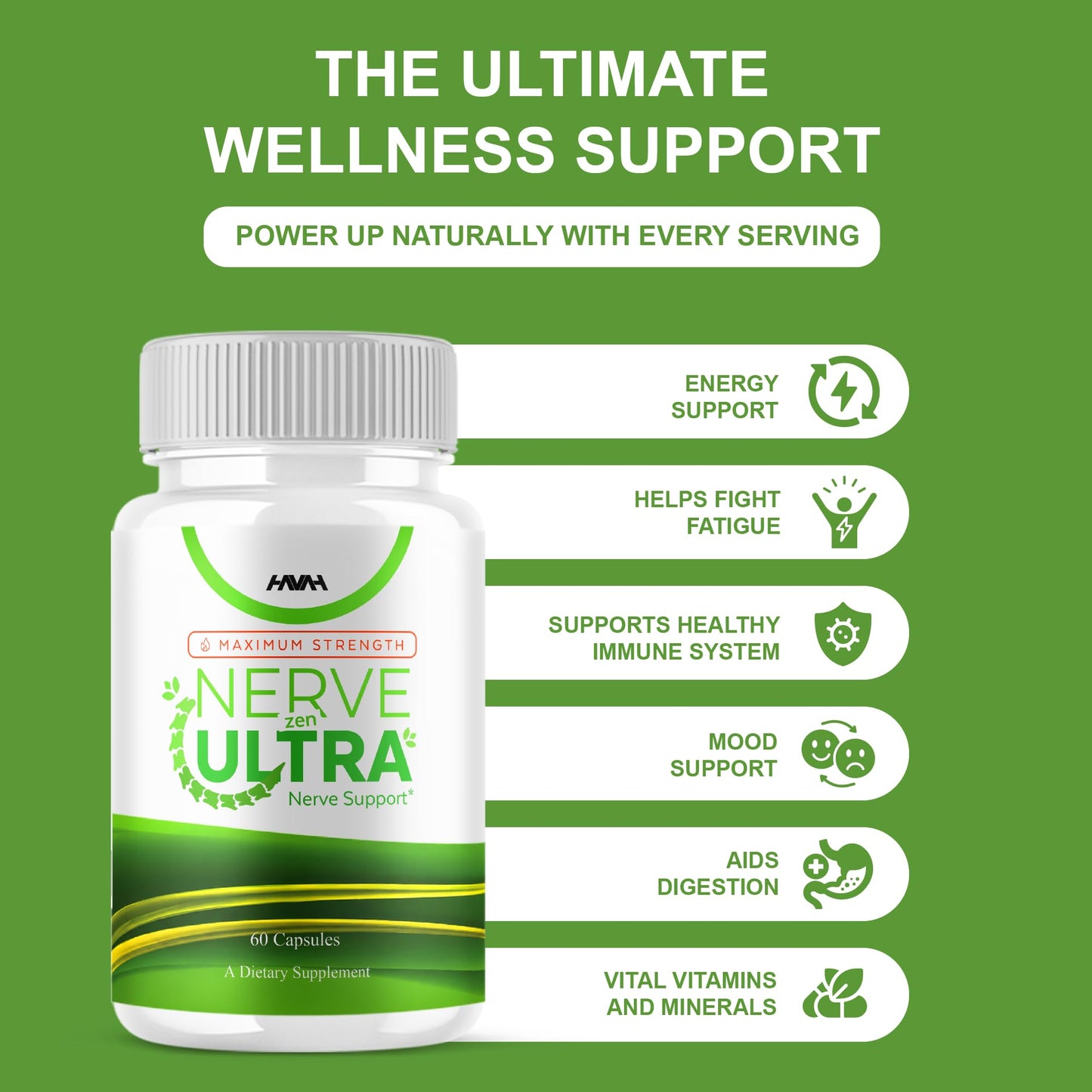 Havah Nerve Zen Ultra Capsules Daily Support, 60 Capsules