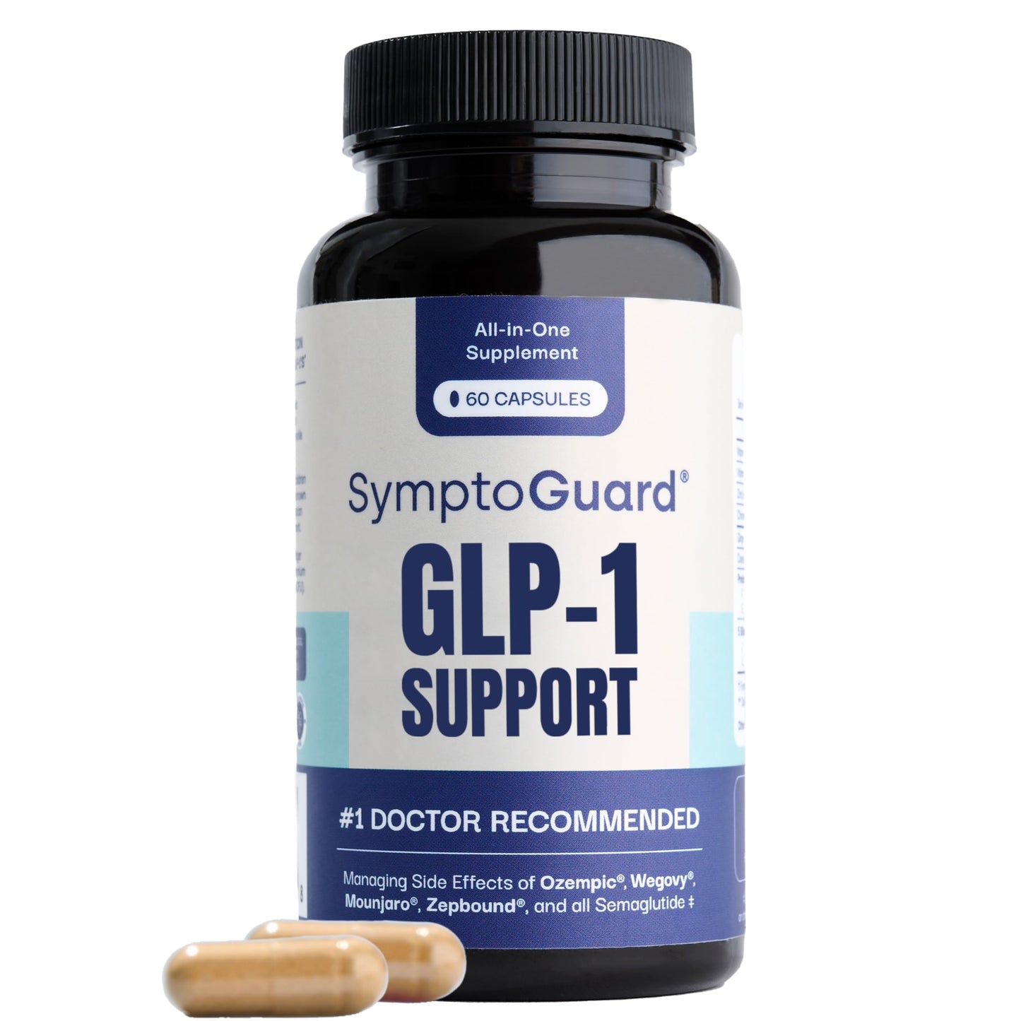 SymptoGuard Natural GLP-1 Supplement, 60 Capsules