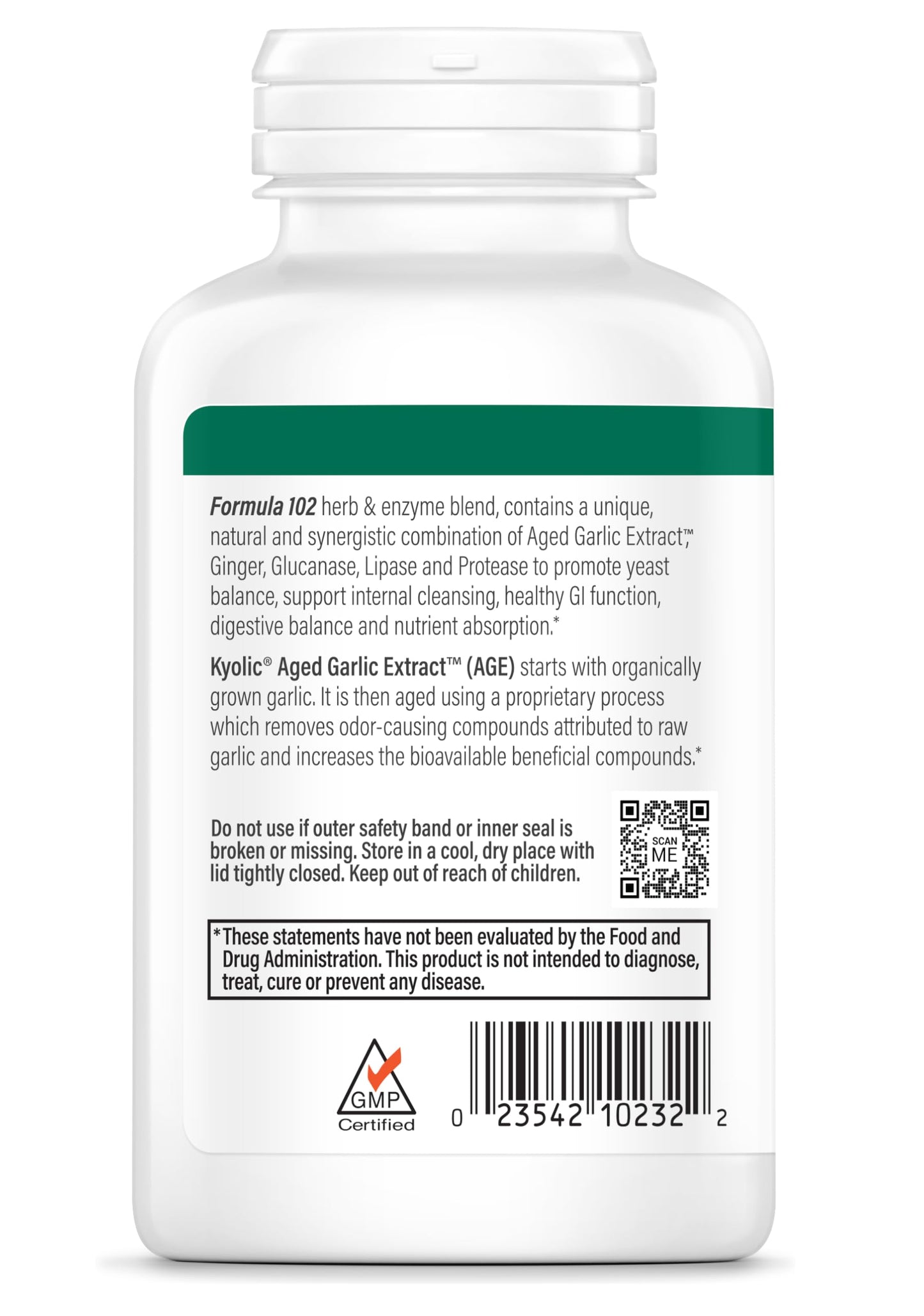 Kyolic Aged Garlic Extract Formula 102 Tablet 200 Count