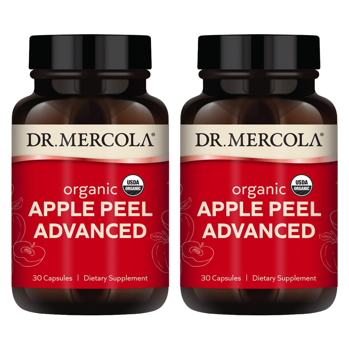 Dr. Mercola Organic Apple Peel Advanced Capsules 60 Count
