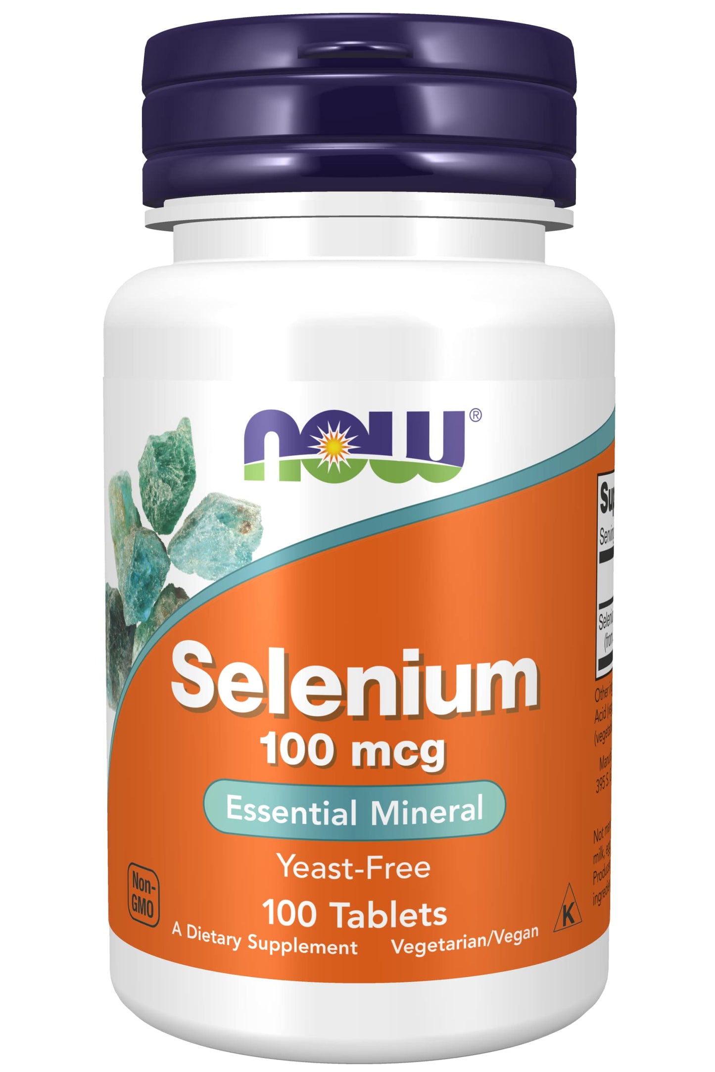 NOW Foods Selenium Capsule, 100mcg, Pack of 3