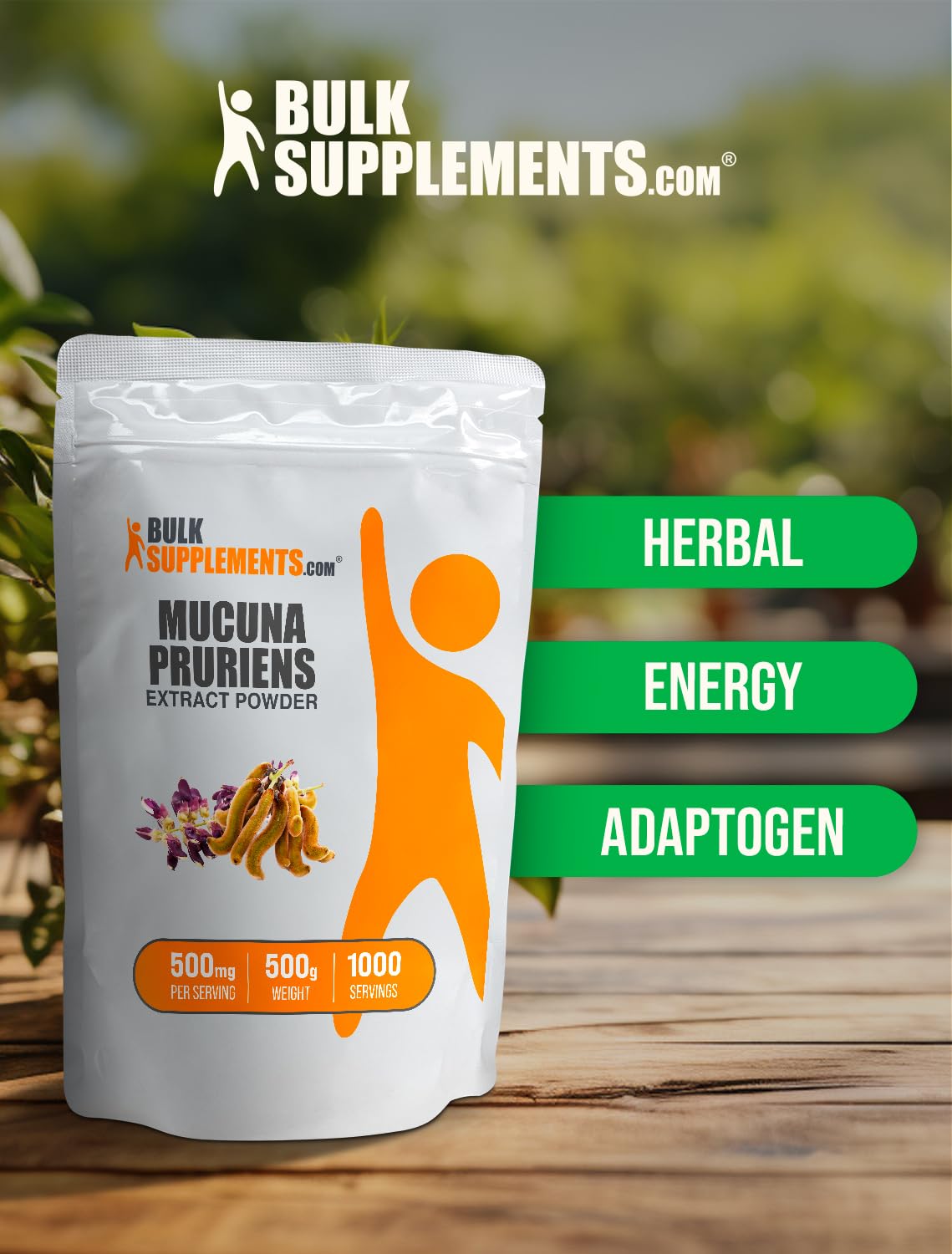 BulkSupplements Mucuna Pruriens Extract Powder 17.64 oz
