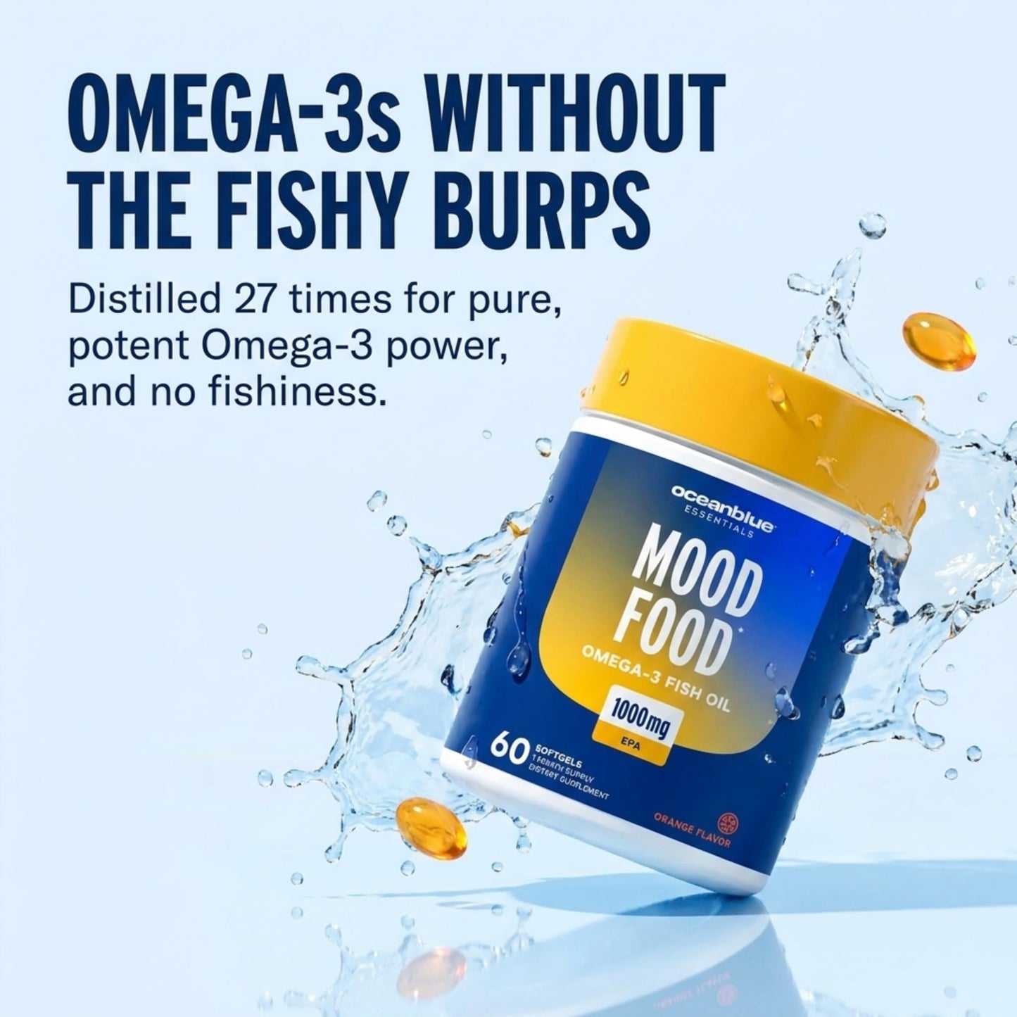 Oceanblue Mood Food Omega-3 EPA Softgels 60 Count