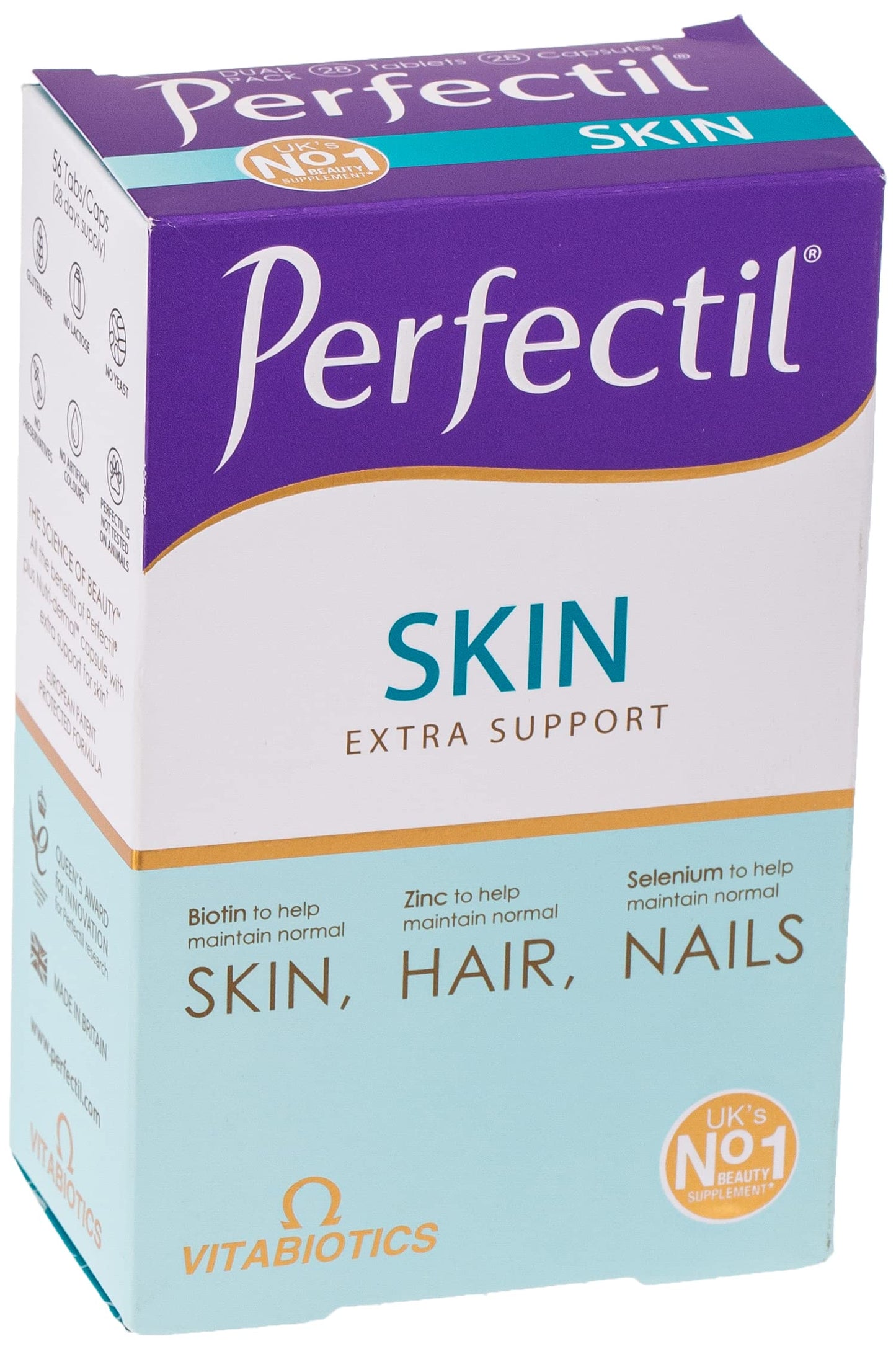 Vitabiotics Perfectil Plus Skin Extra Support Tablets, 28 Tablets