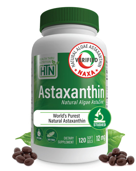 Health Thru Nutrition Astaxanthin Triple Strength 12mg Supplement Softgels 120