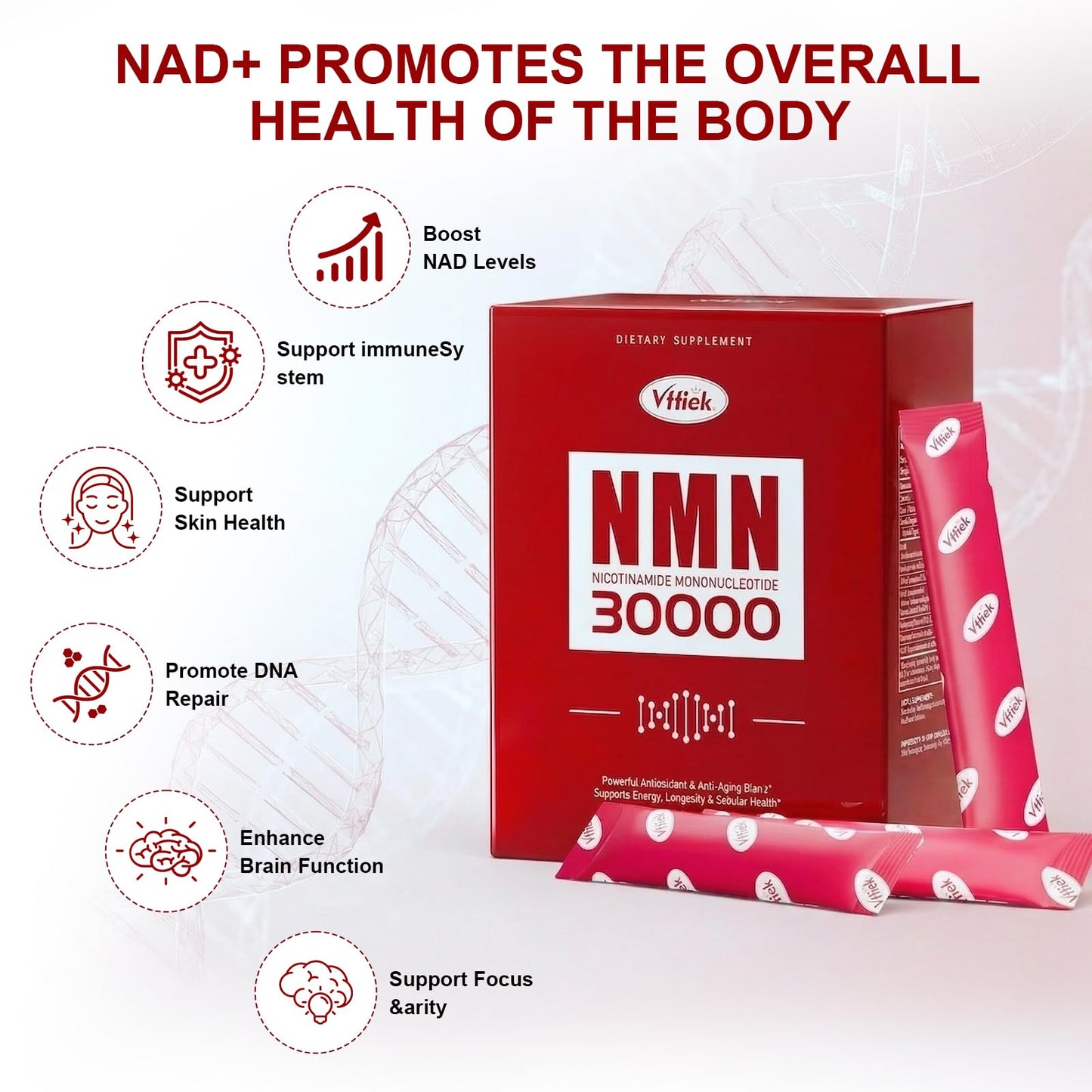Vffiek NMN Supplement 1000 mg Powder 30