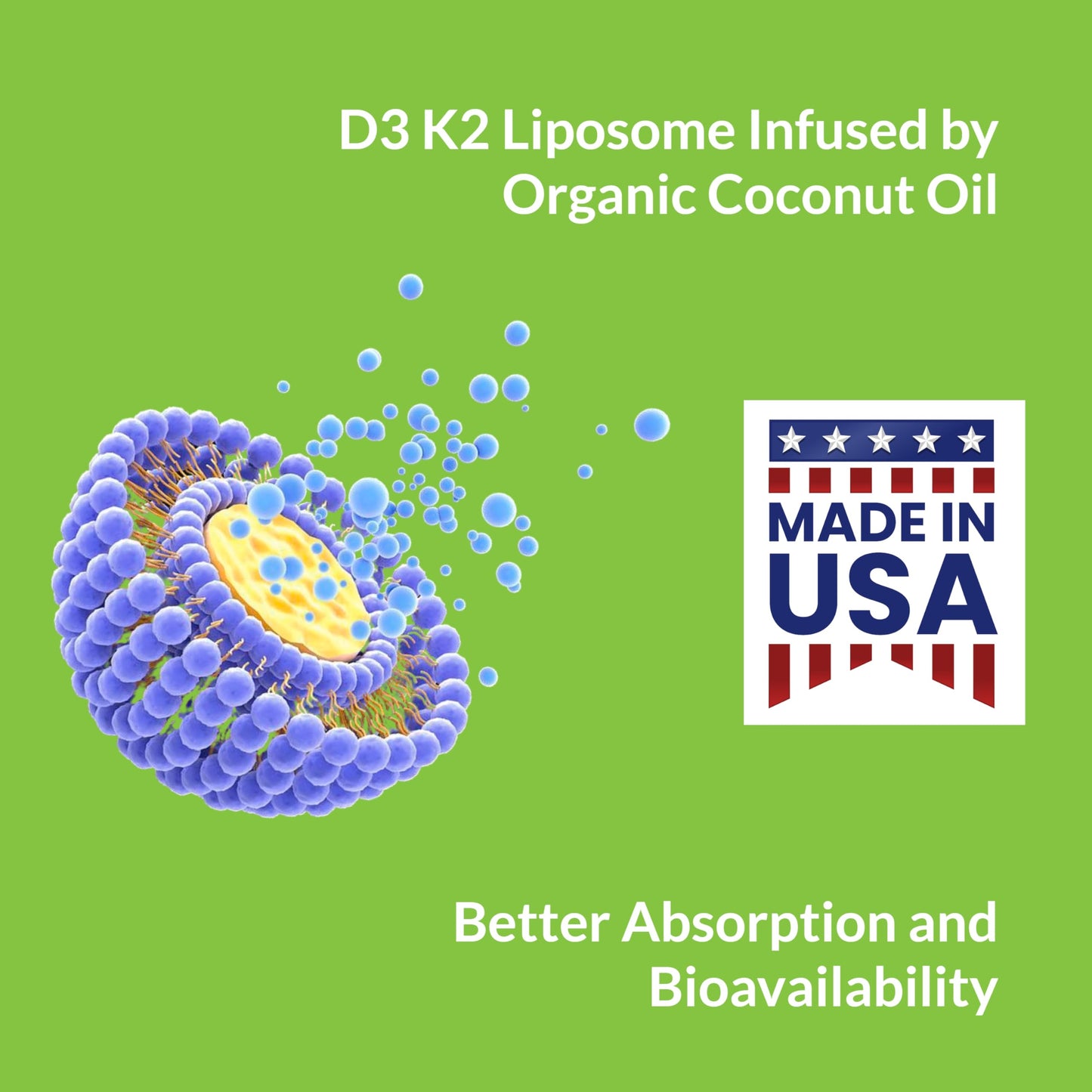 UpNourish Liposomal D3 K2 Vitamin 10000 IU D3 and K2 MK-7 200 mcg Softgels 365