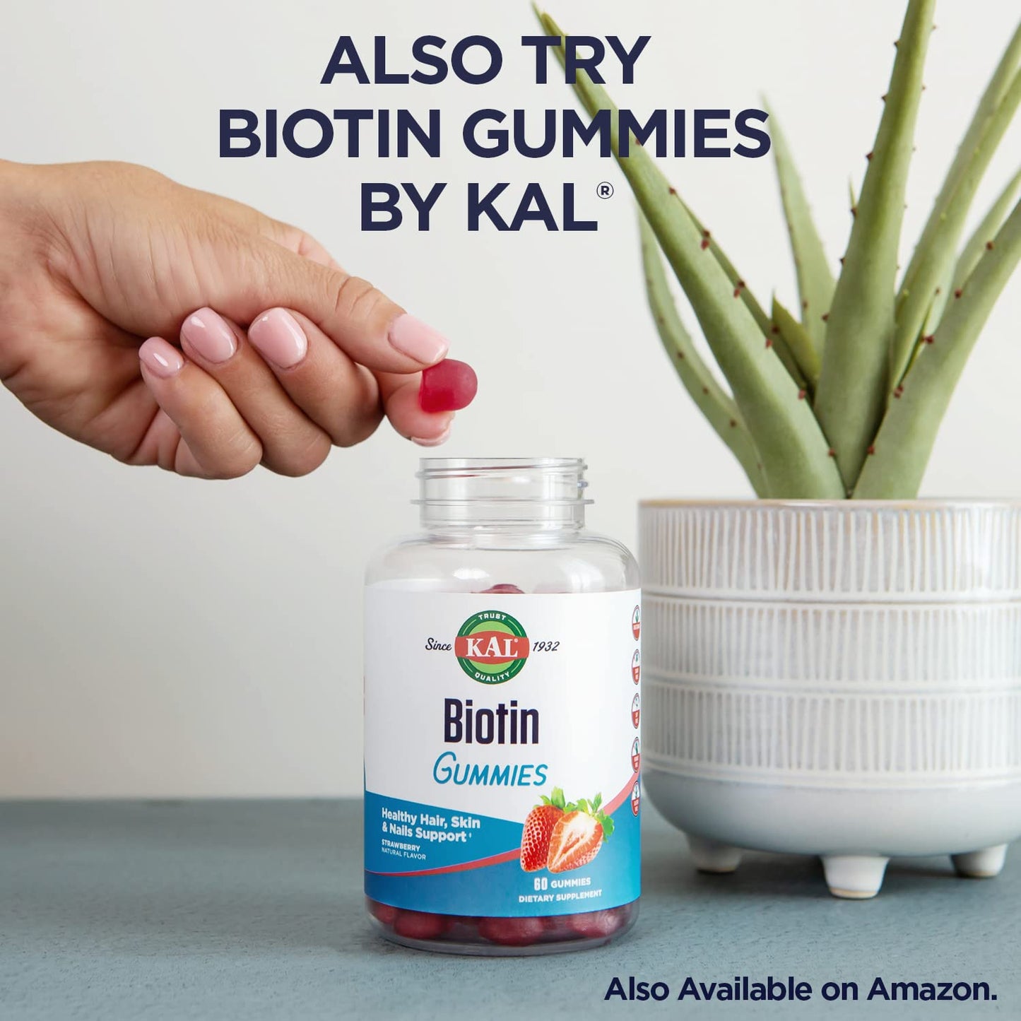 KAL Biotin 5000 mcg Lozenges, 100 Count
