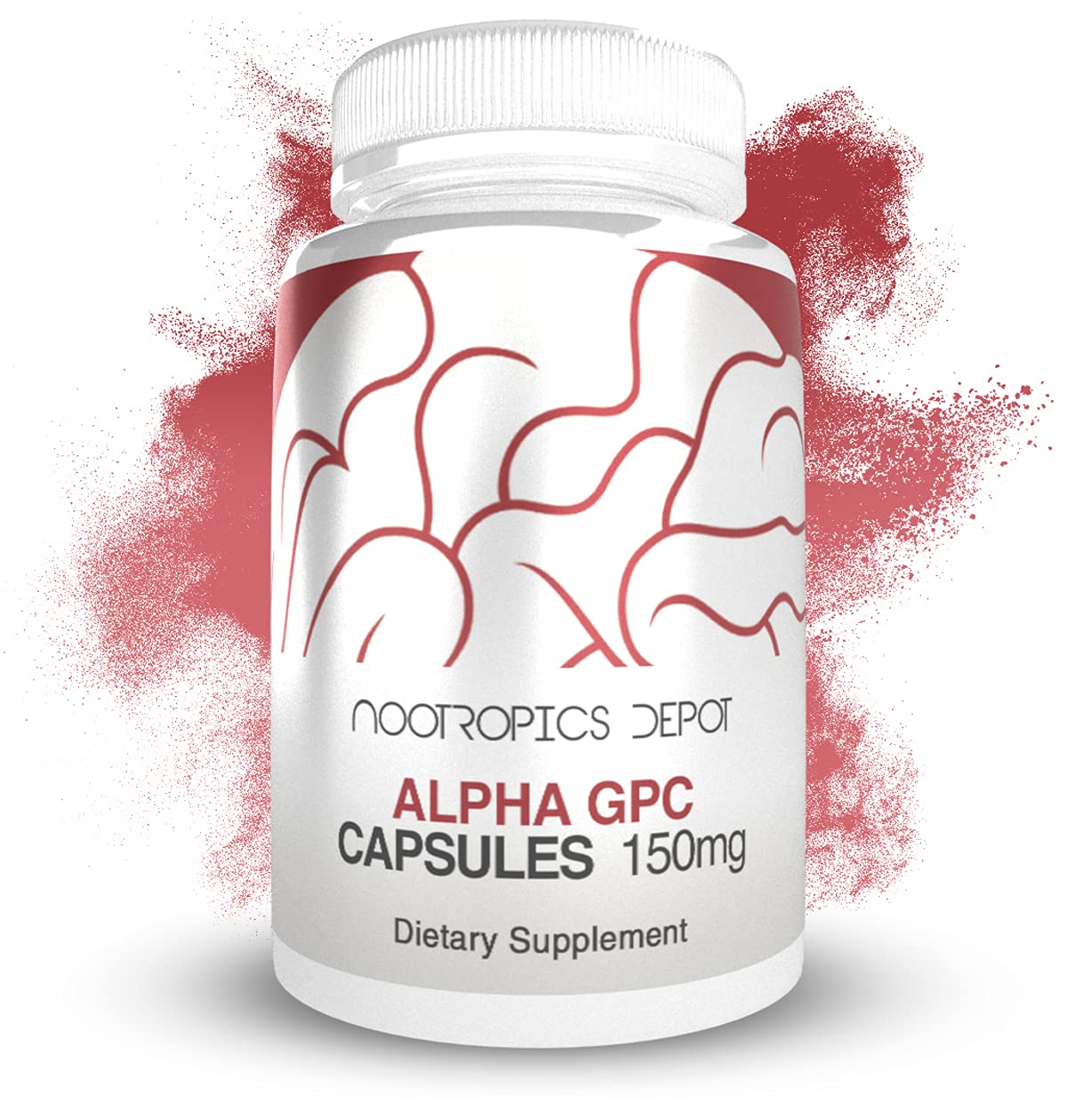 Nootropics Depot Alpha GPC Capsules 150mg, 60 Count