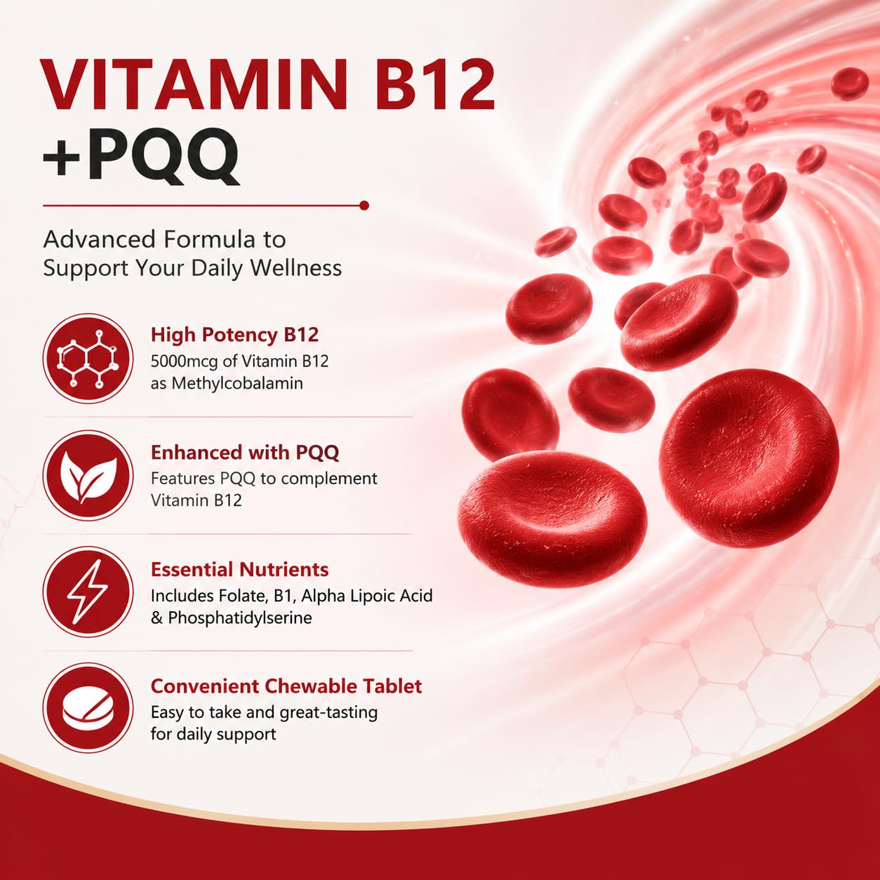 LIIFE Methylcobalamin (PQQ + Active B12) 5000 mcg Softgel 540