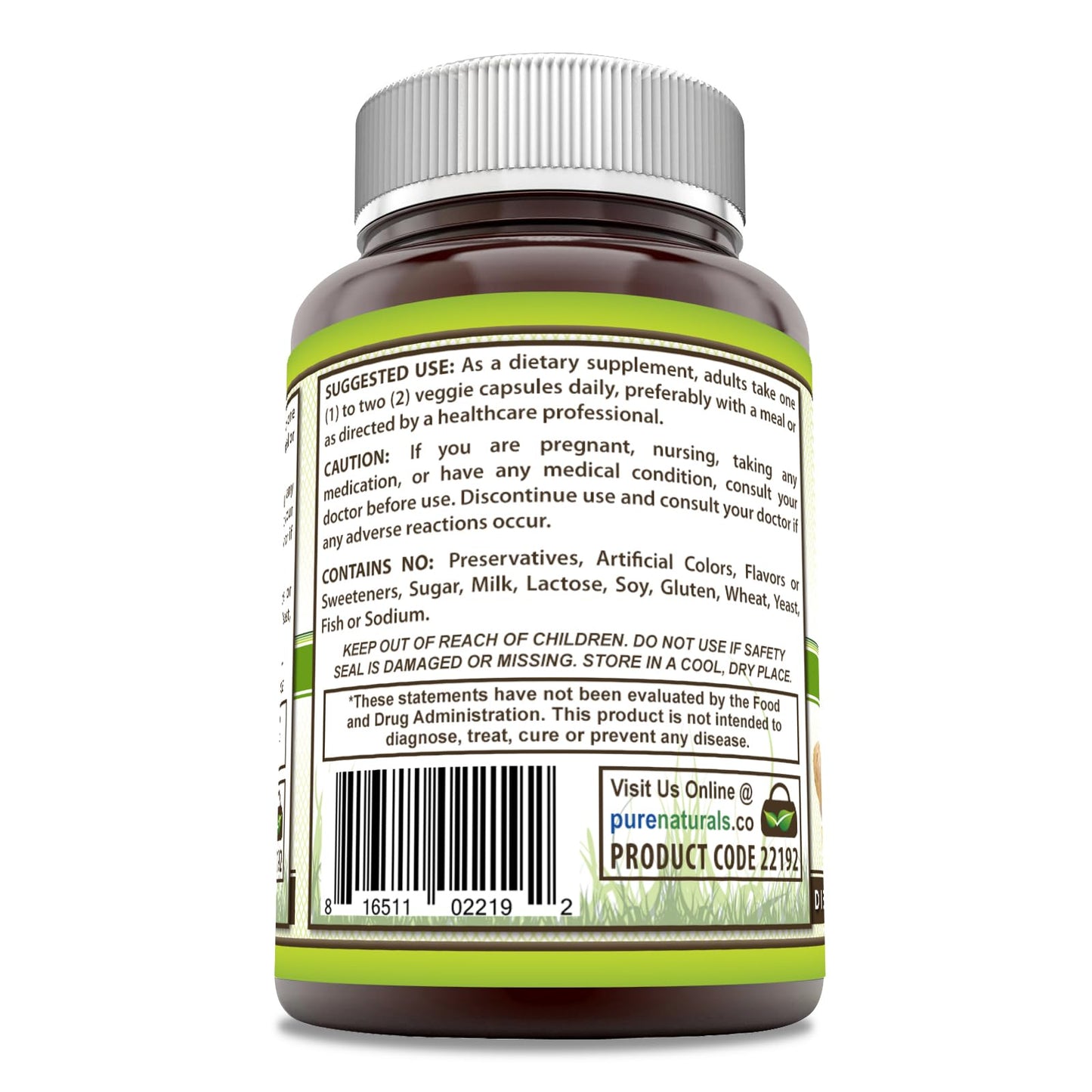 Pure Naturals Ginger Root Supplement Capsule 120 Capsules