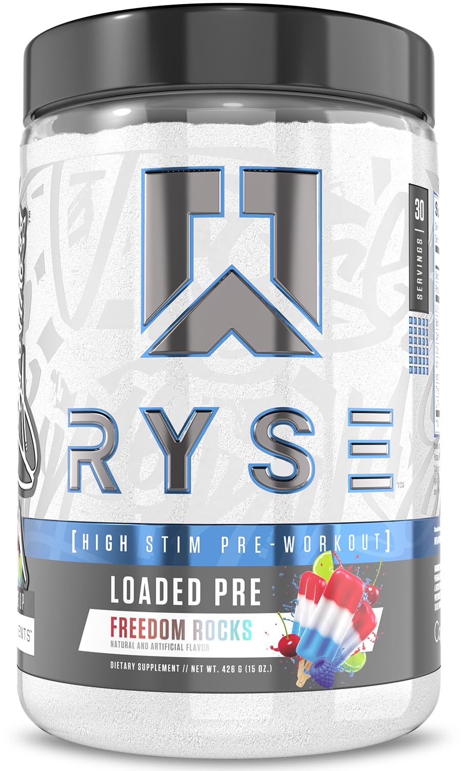 RYSE Up Supplements Loaded Pre Workout Powder 15 Servings