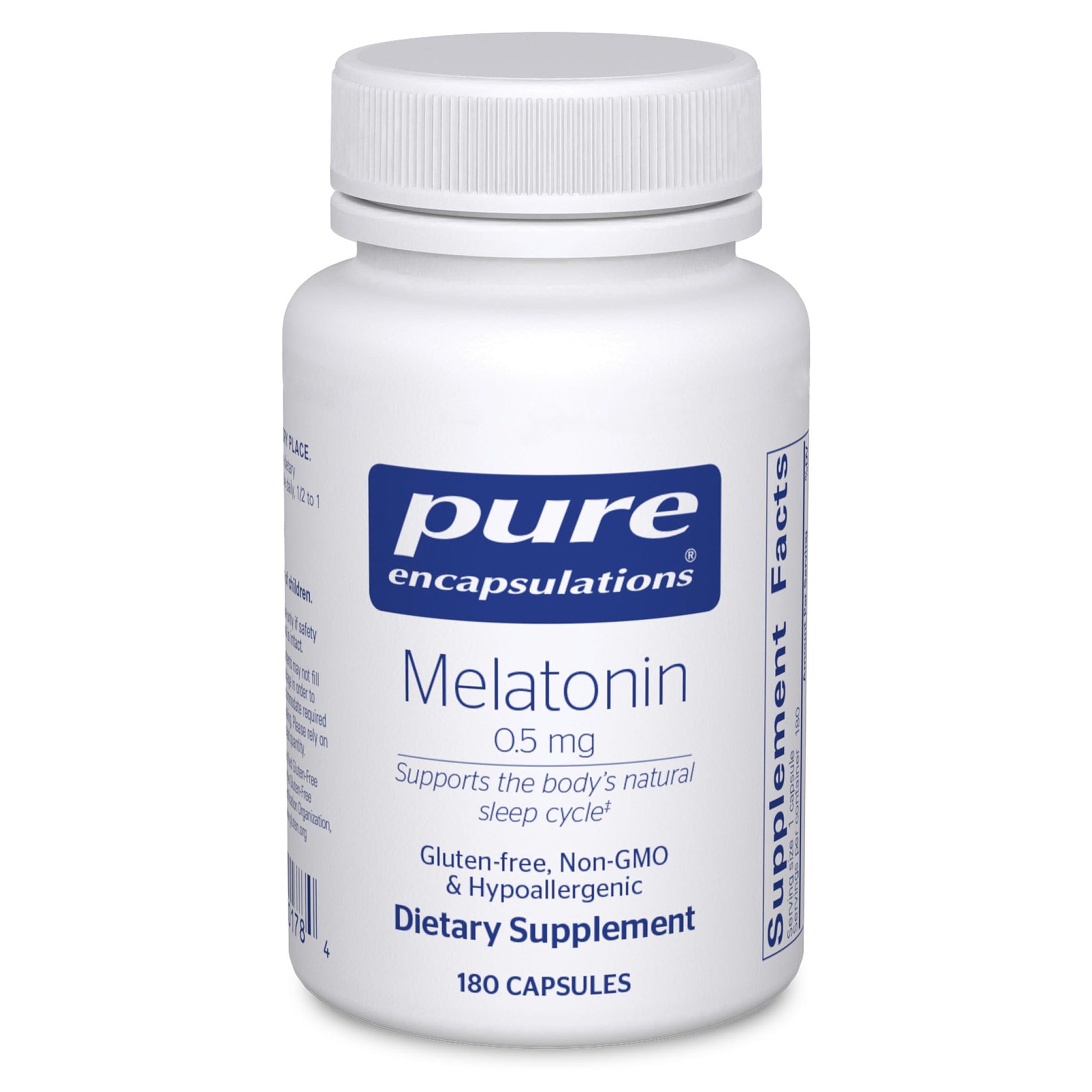 Pure Encapsulations Melatonin 0.5 mg Capsules, 180 Capsules