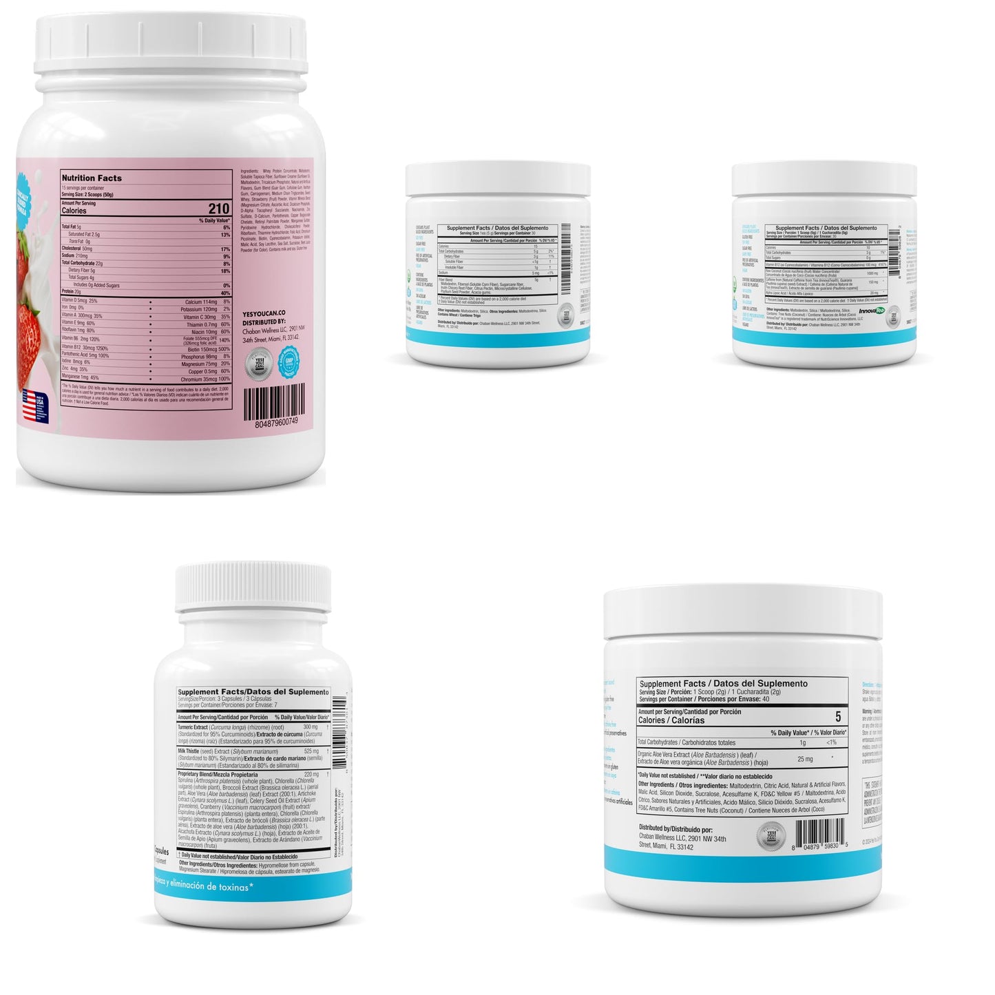 Yes You Can! Detox Plus Fiber Kit Powder 27.5 oz