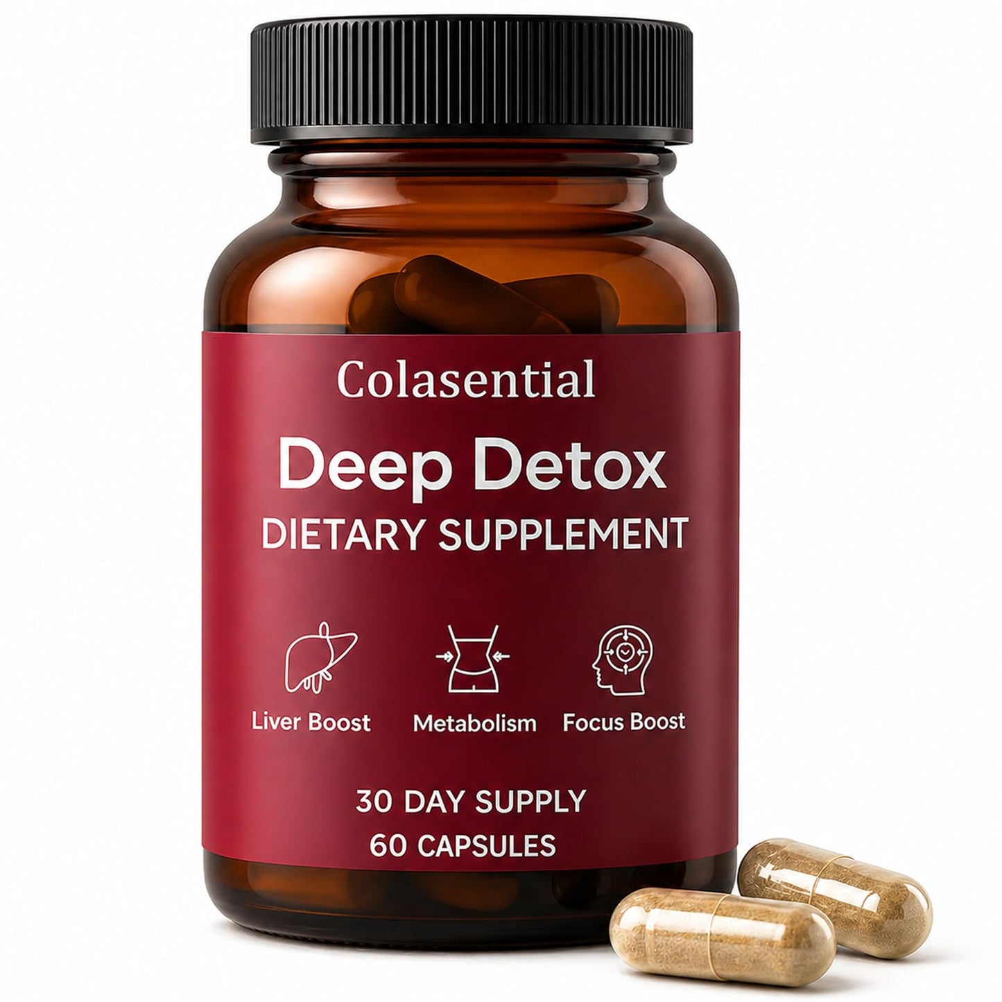 FQMUEV Colasential Max Liver Detox 60 Capsules