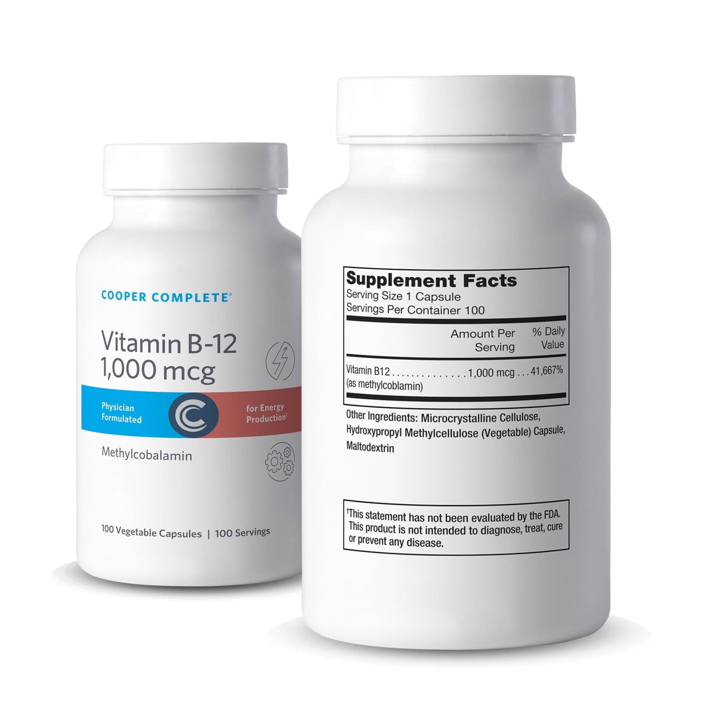 Cooper Complete Vitamin B12 1000 mcg Methylcobalamin Capsules 120