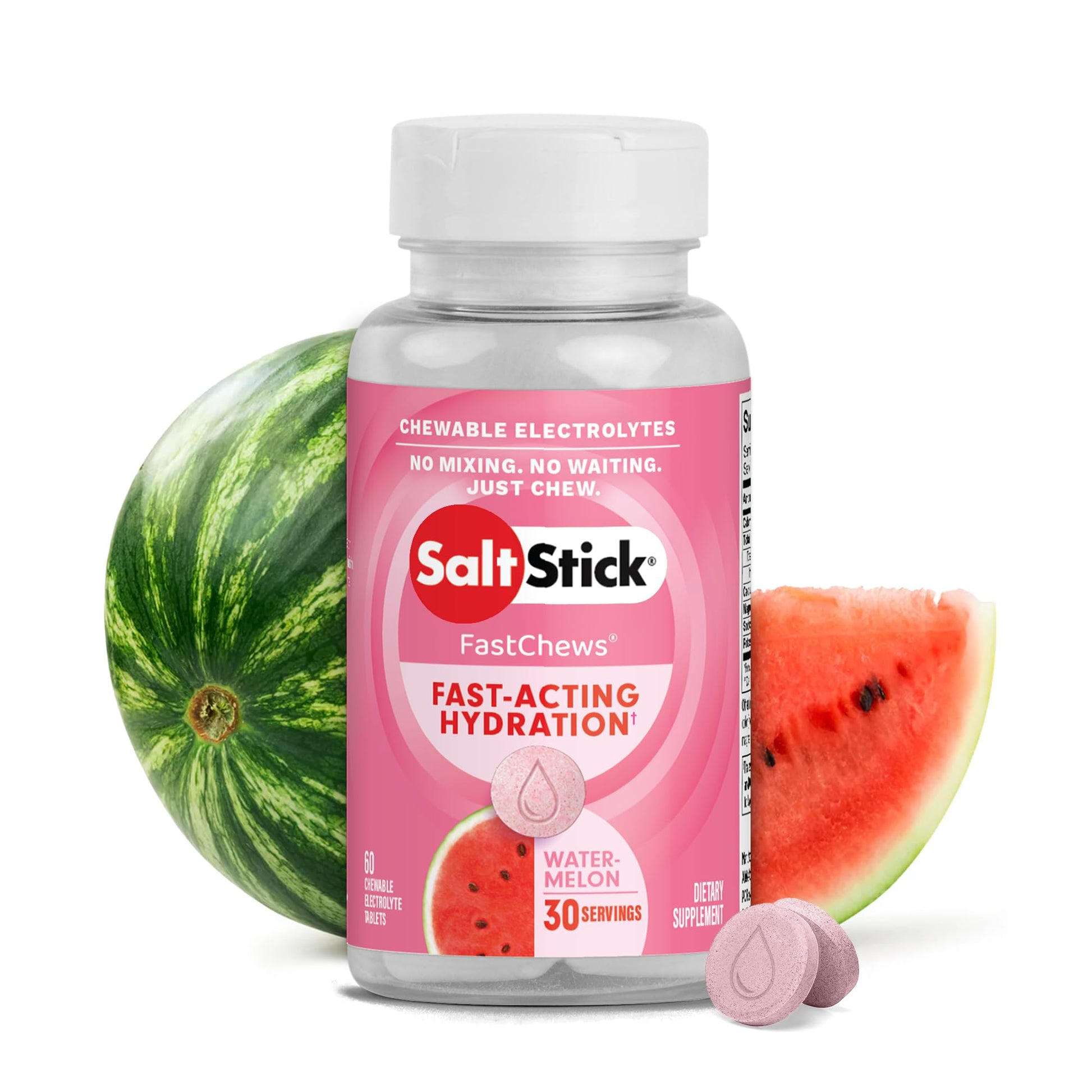 SaltStick Electrolyte FastChews Chewable 60 Count