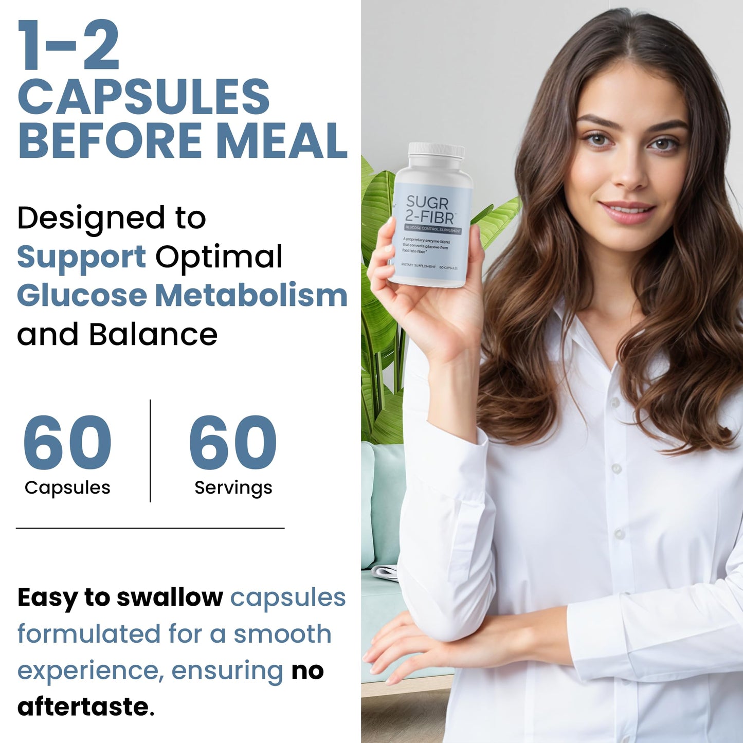 OPTIVIDA Sugr-2-Fibr Capsule 60 Count