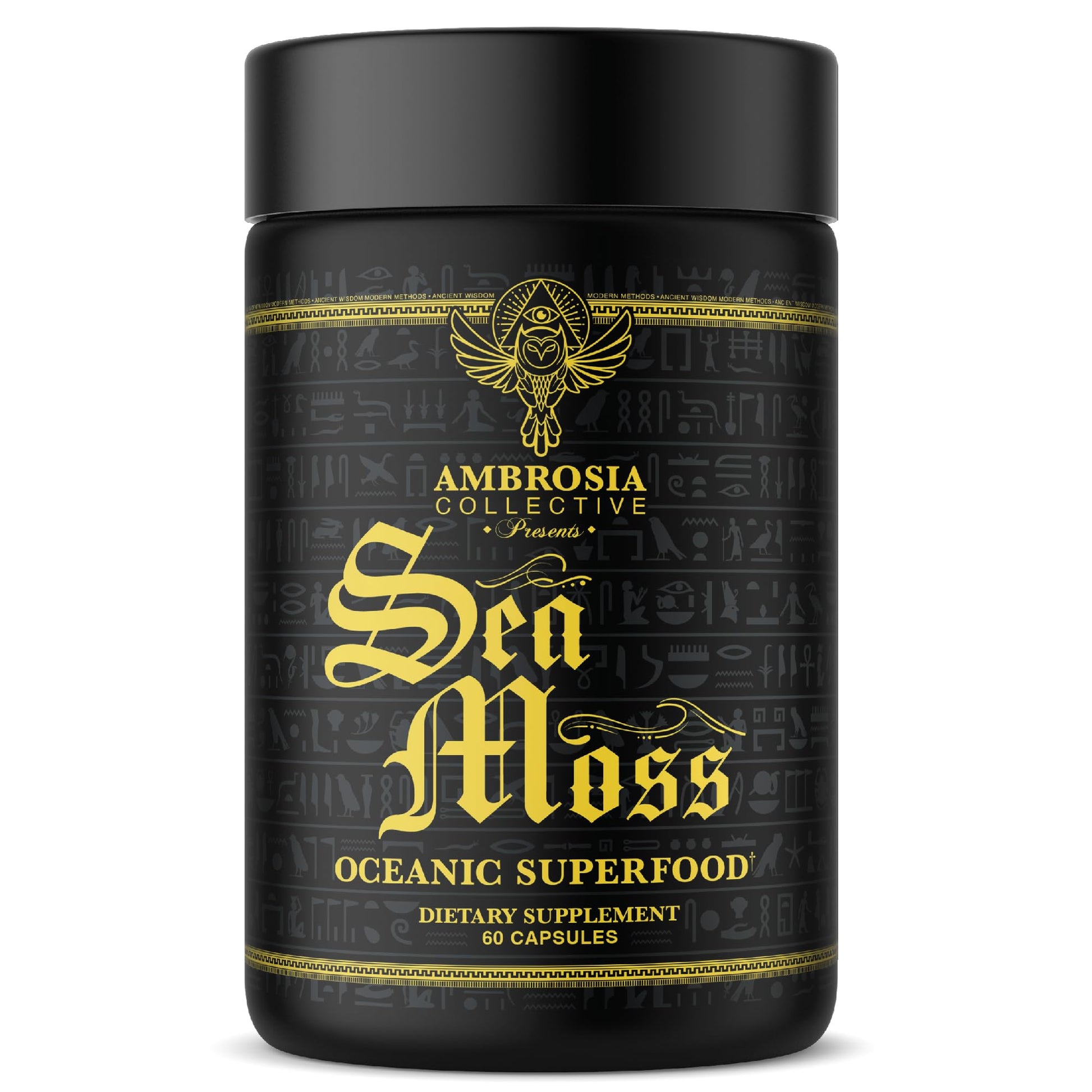Ambrosia Organic Irish Sea Moss Capsules, 60 Count