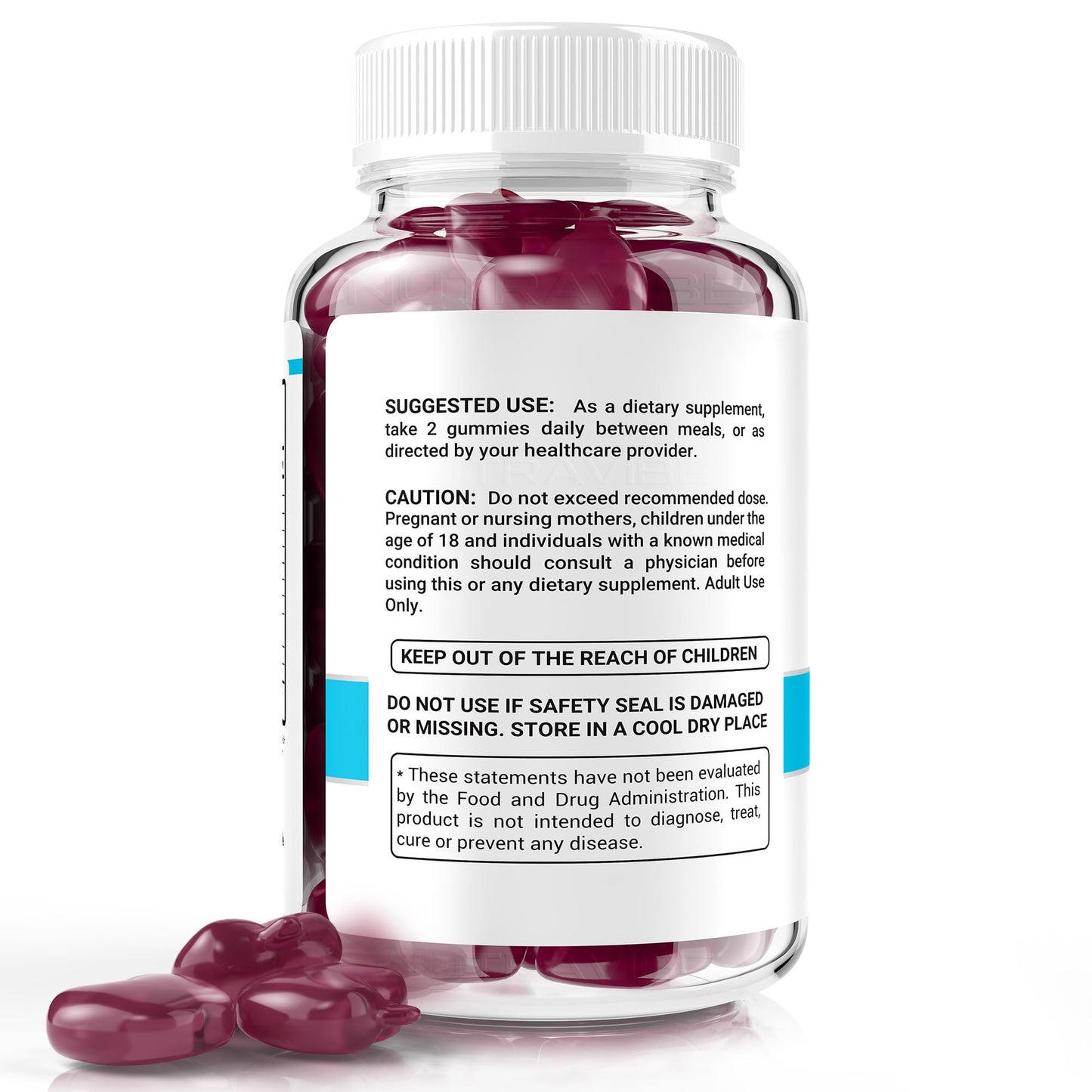 NutraVibe Primal TRT Gummies, 300 Gummies