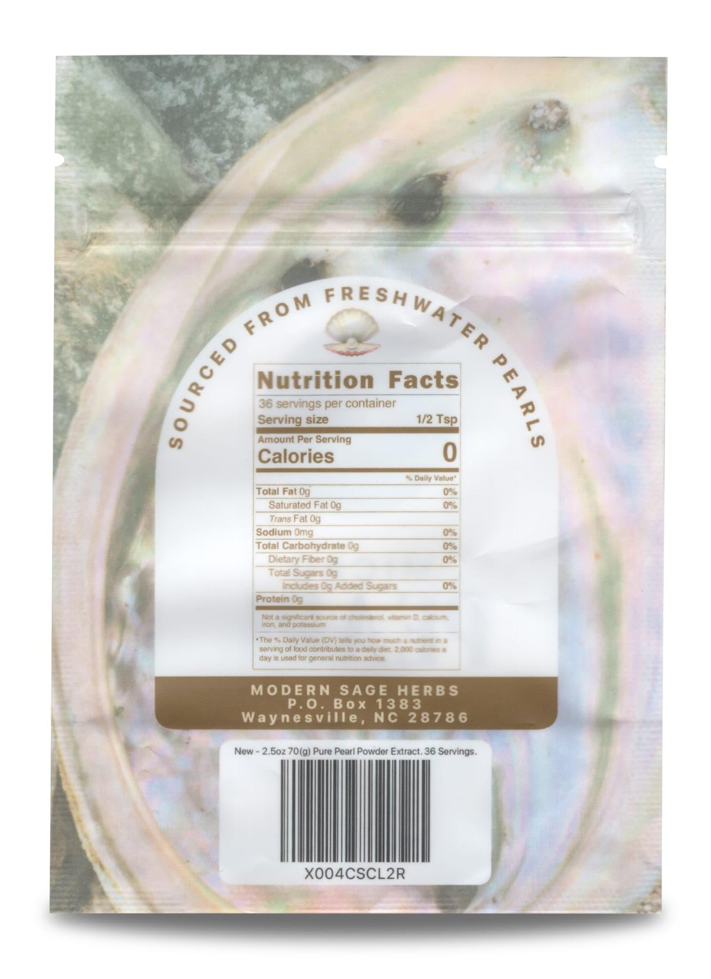 Modern Sage Herbs Pure Pearl Powder 10:1 Super Concentrated Extract, 2.5 oz