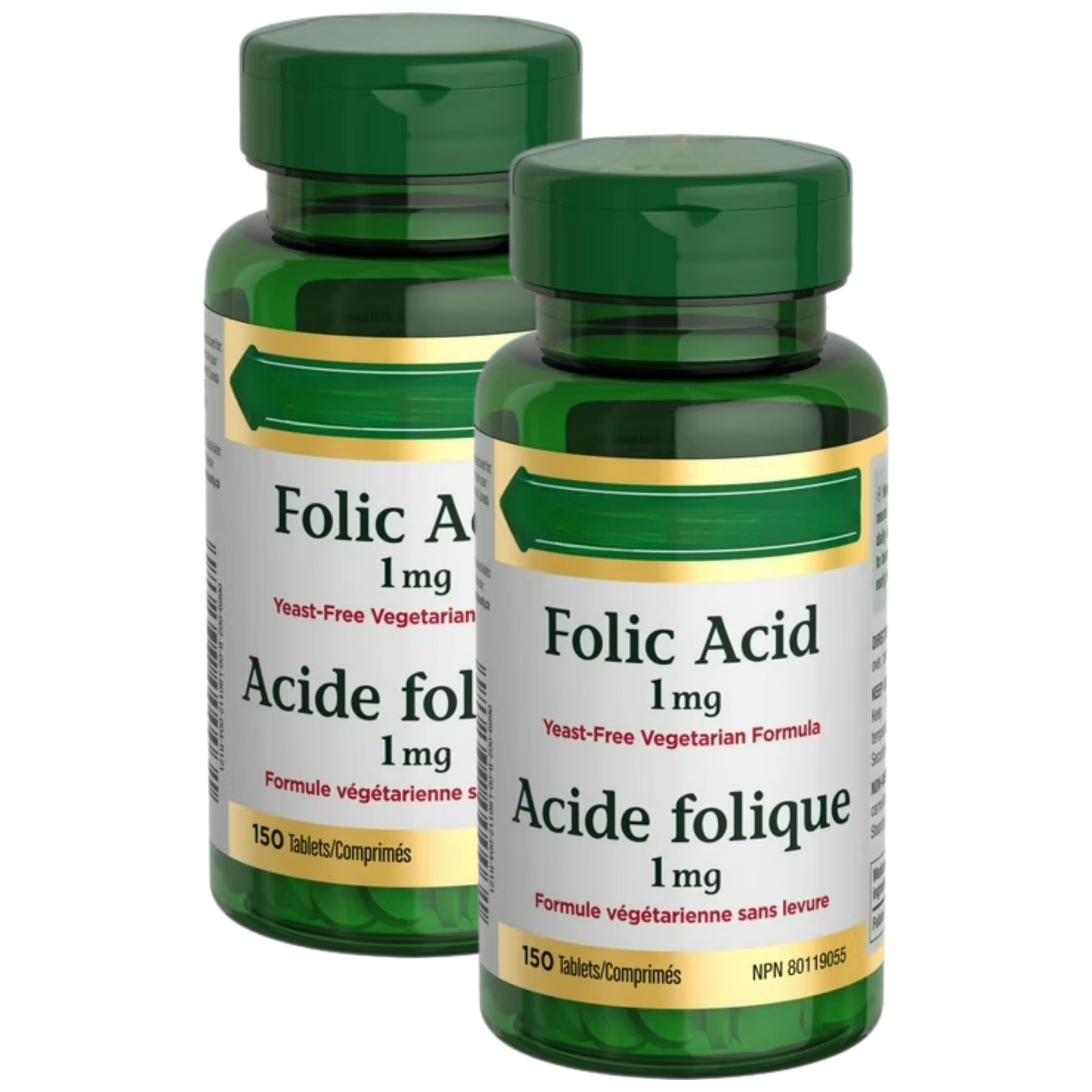 ZENVOIRA Folic Acid 1 mg Tablet, 150 Tablets, Pack of 2