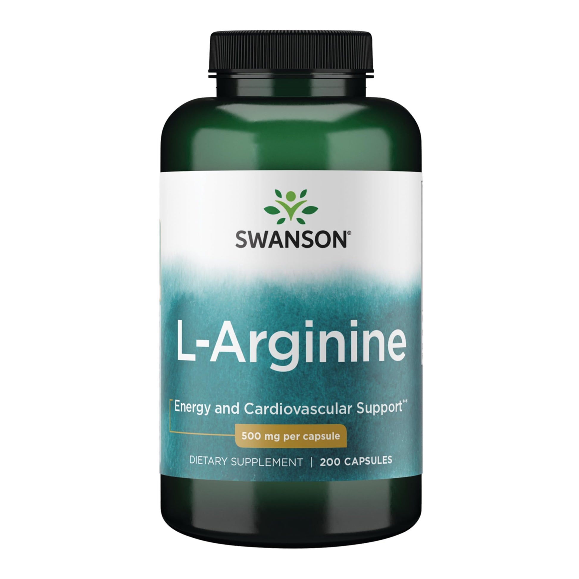 Swanson Amino Acid L-Arginine 500 mg Capsule, 200 Capsules