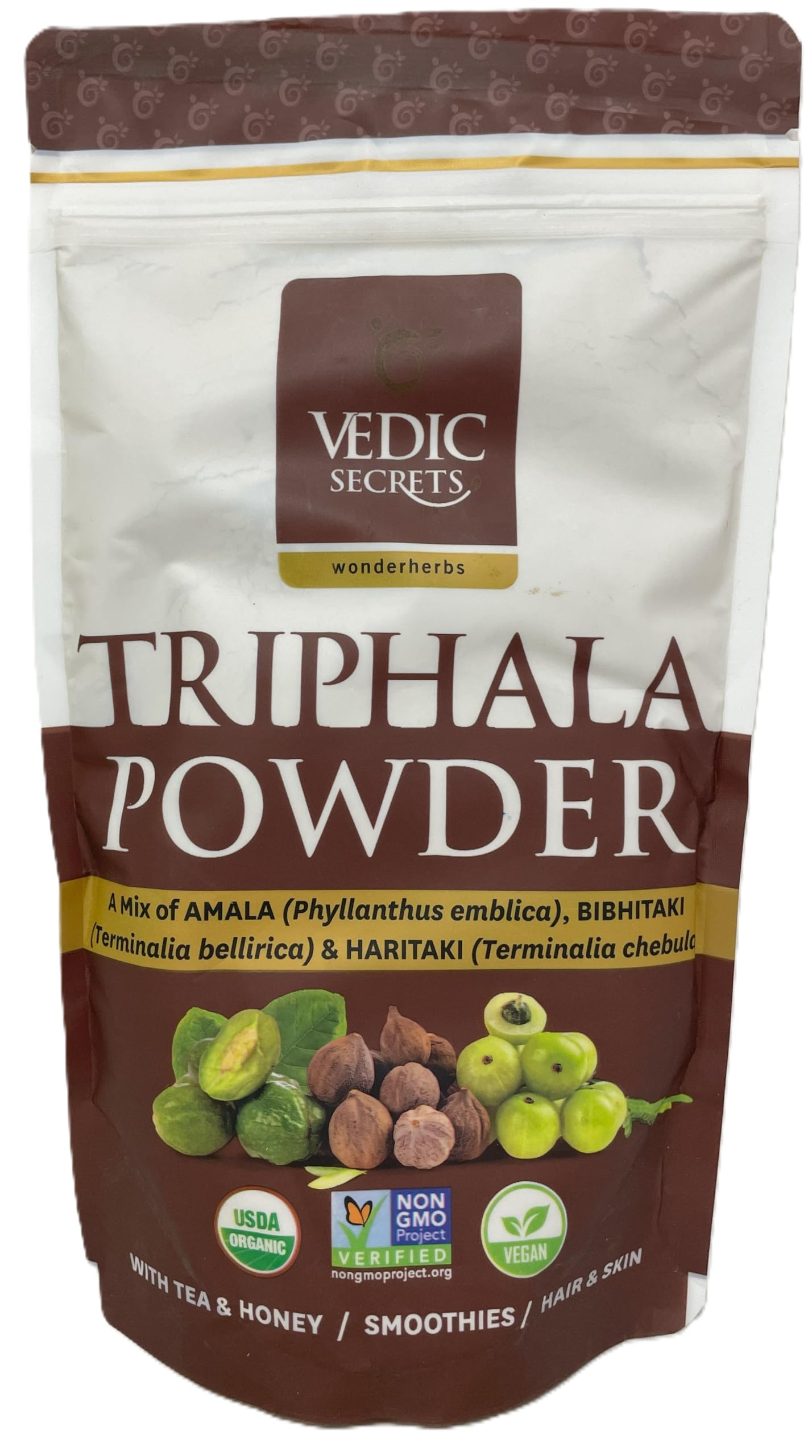 Vedic Secrets Triphala Powder Amalaki, Bibhitaki Haritaki 1 Count