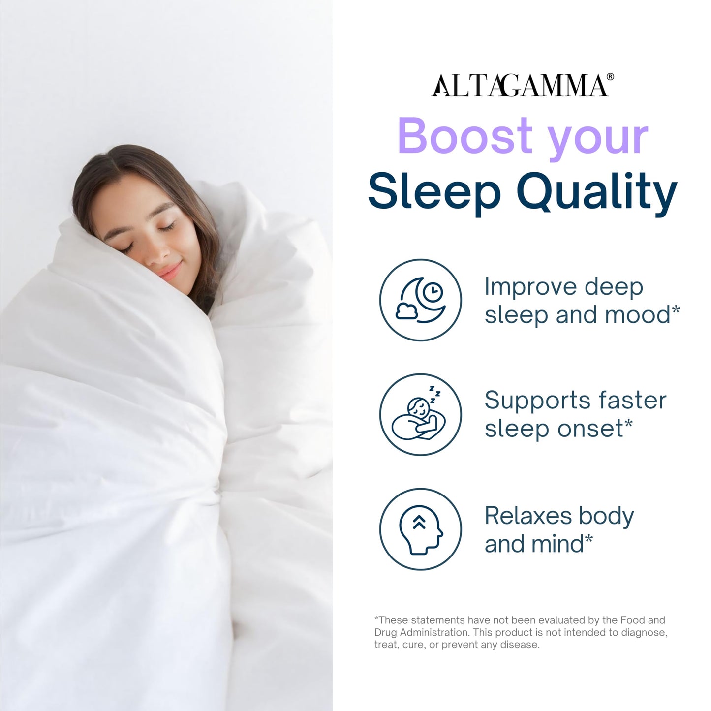 ALTAGAMMA Sleep Support Supplement, 60 Capsules