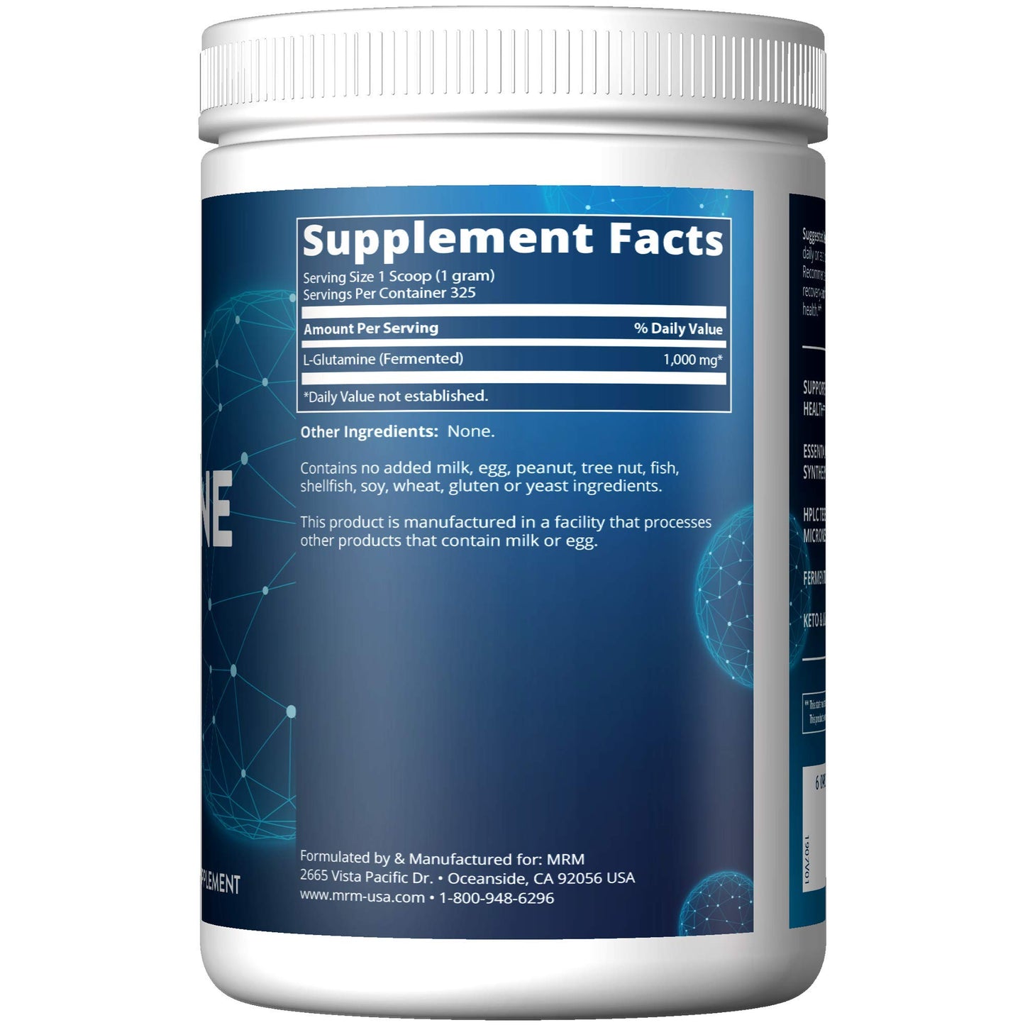MRM L-Glutamine Powder 11.5 Ounce
