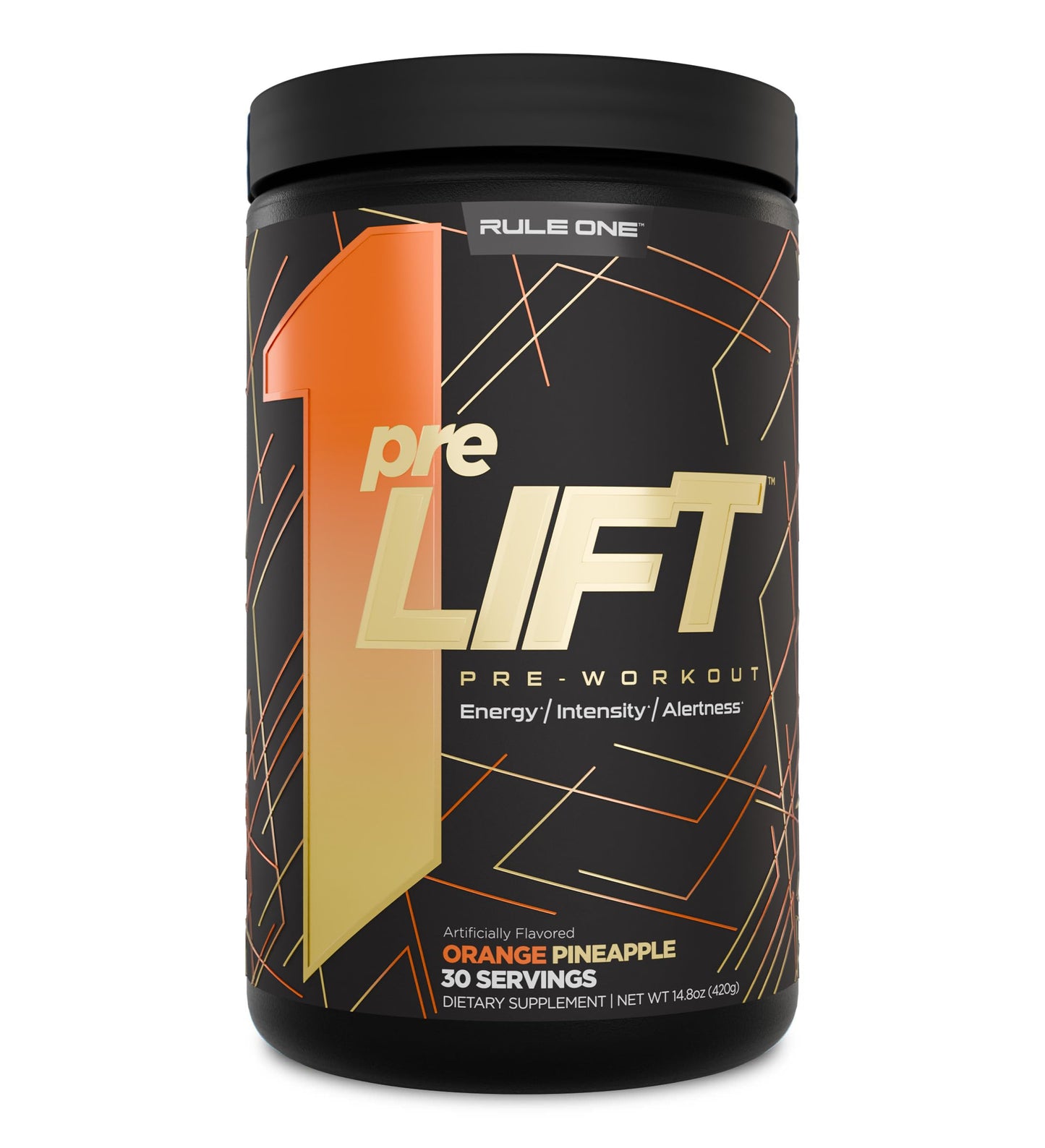 Rule 1 Proteins preLIFT Pre-Workout Powder, 15 Ounce