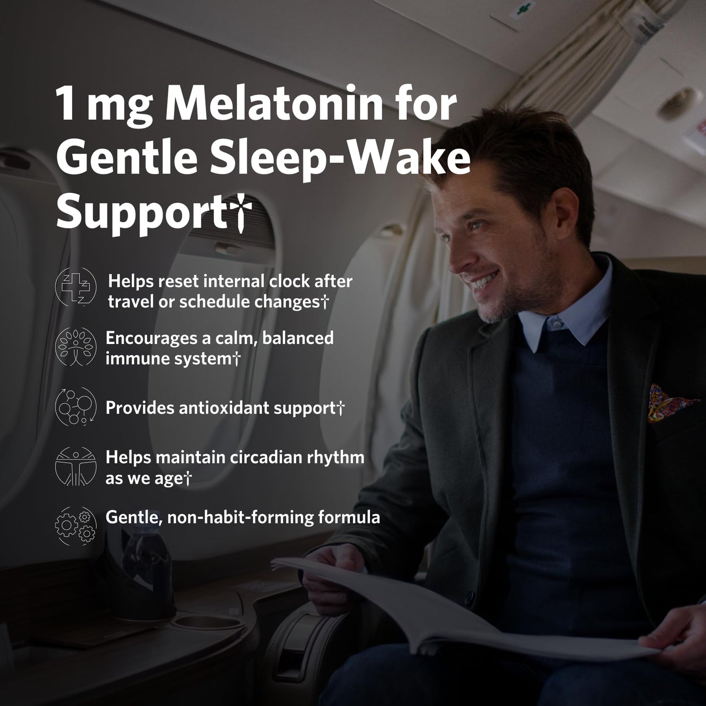 Cooper Complete Low Dose Melatonin 1 mg – Quick Release Sleep Support Tablet, 100 Count
