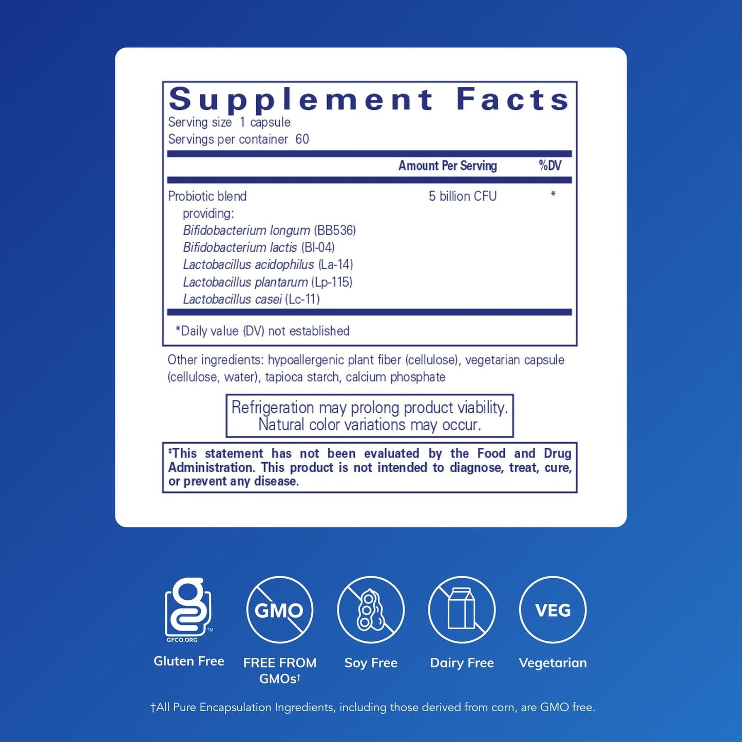 Pure Encapsulations Probiotic IMM Capsule, 60 Count