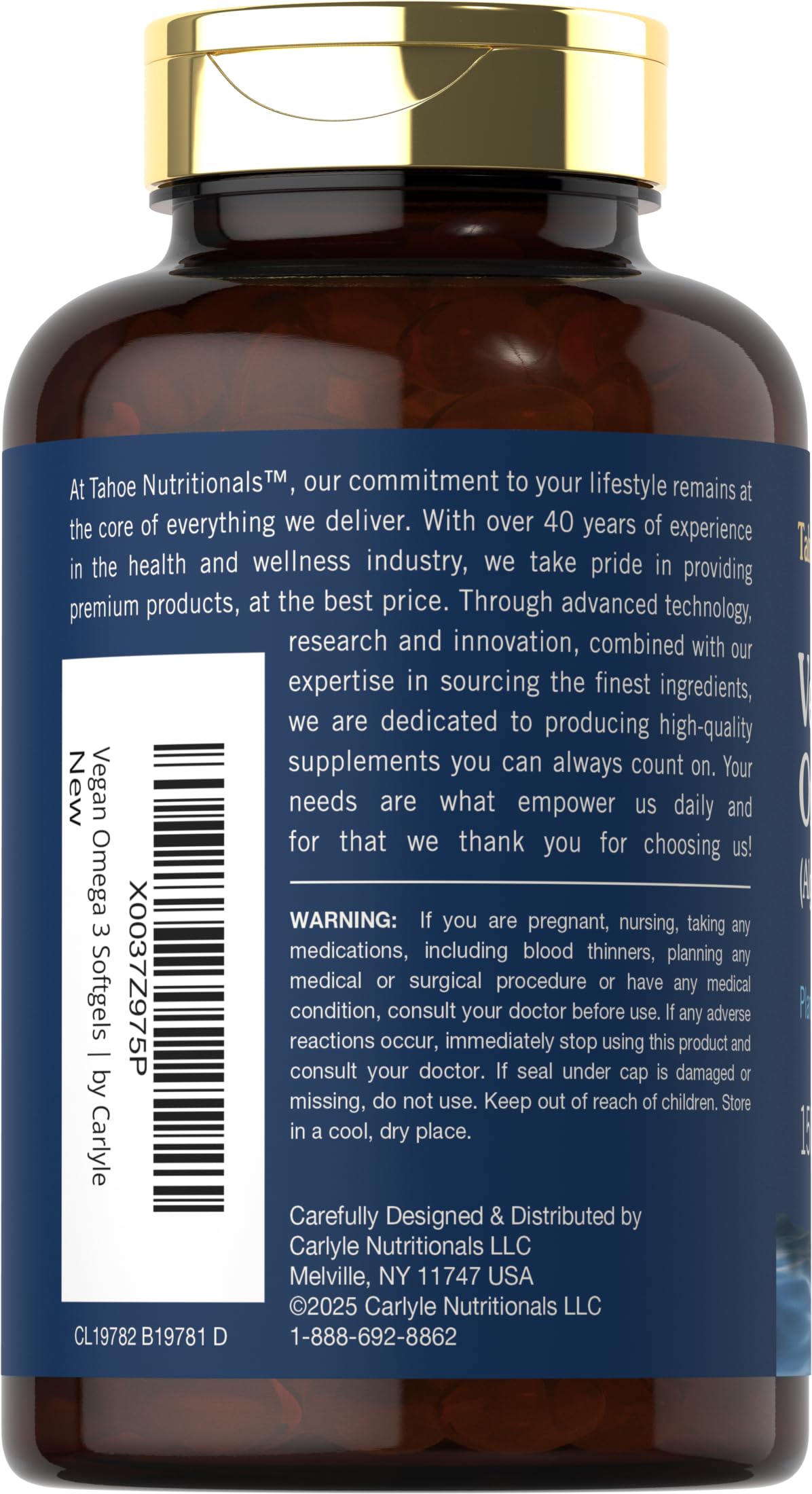 Carlyle Vegan Omega-3 Softgels 150