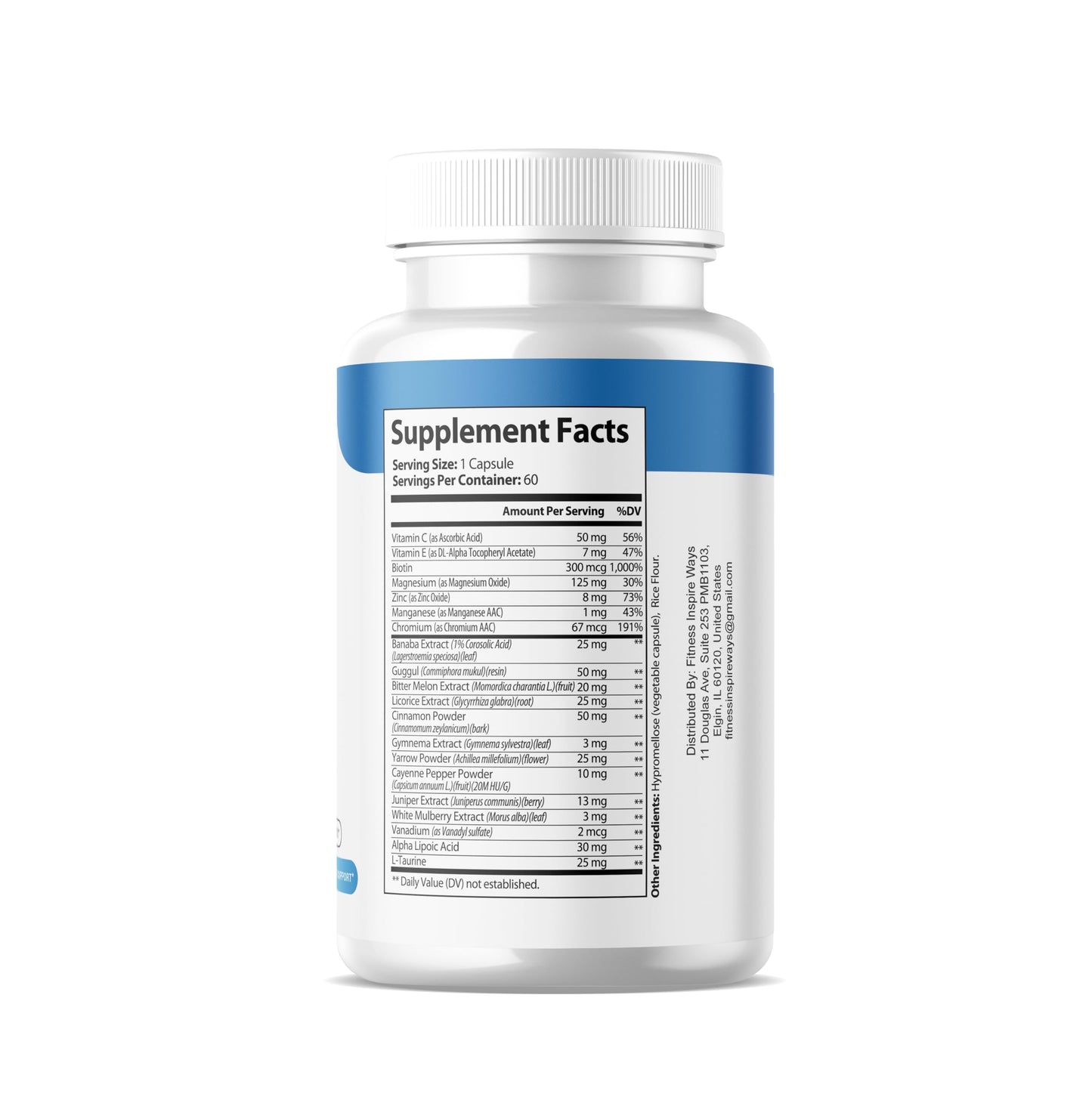 Fitness InspireWays GlycoCare Capsules Advanced Blood Balance Formula, 60 Capsules